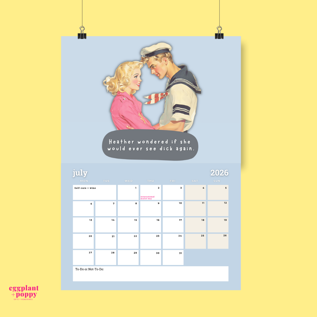 2026 Calendar - Classically Fucked