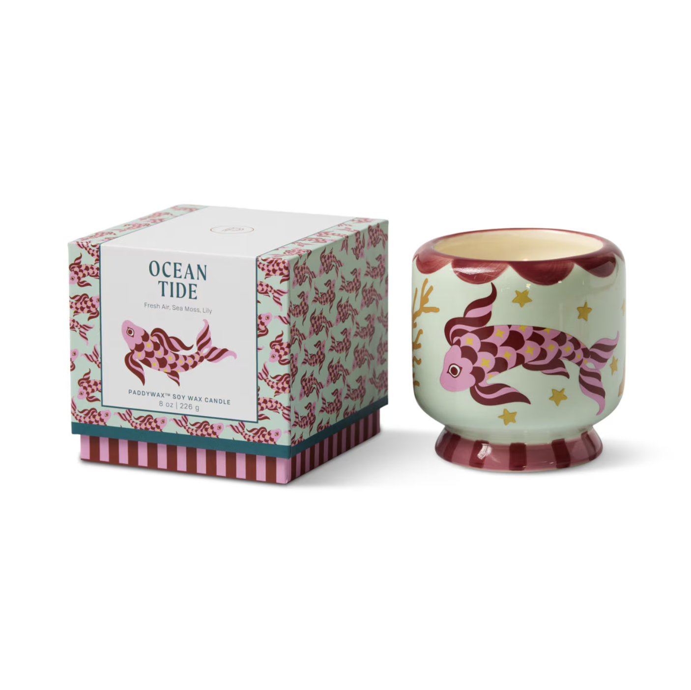 A Dopo Koi Ceramic Candle - Ocean Tide