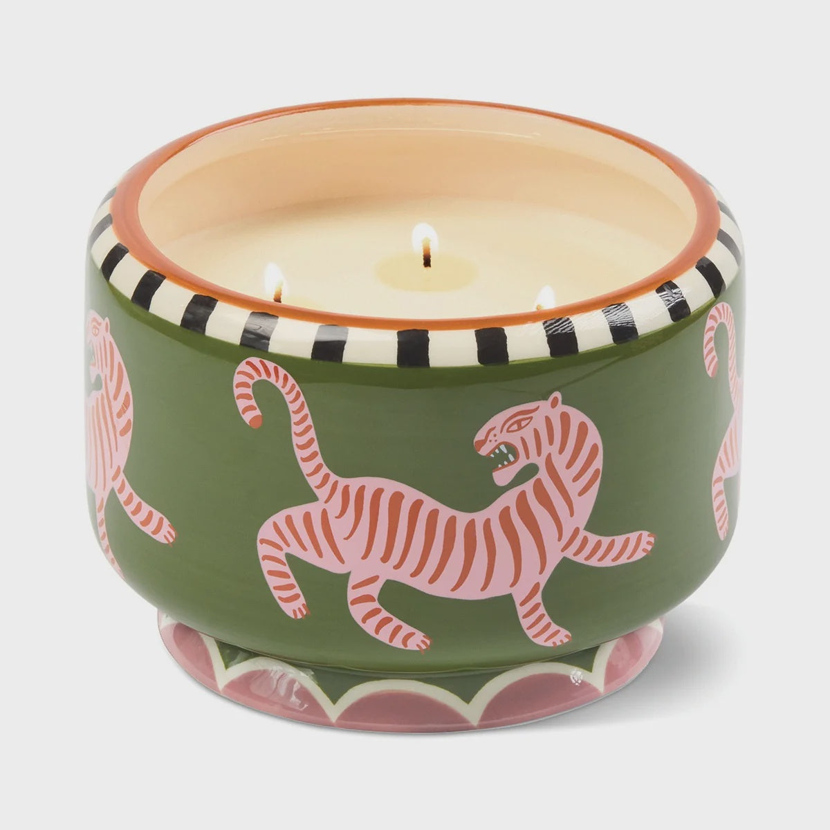 A Dopo Tiger Ceramic Candle - Black Cedar (large)