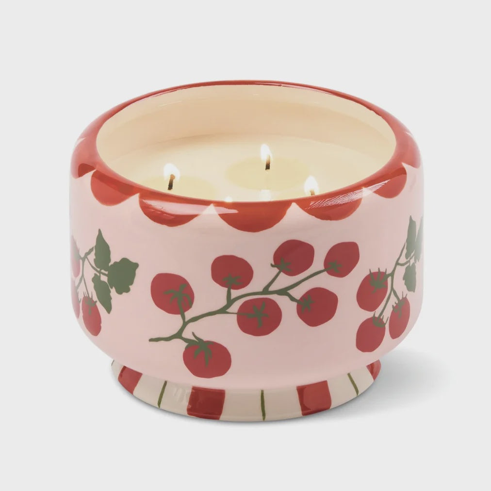 A Dopo Tomato Ceramic Candle - Heirloom Tomato (large)