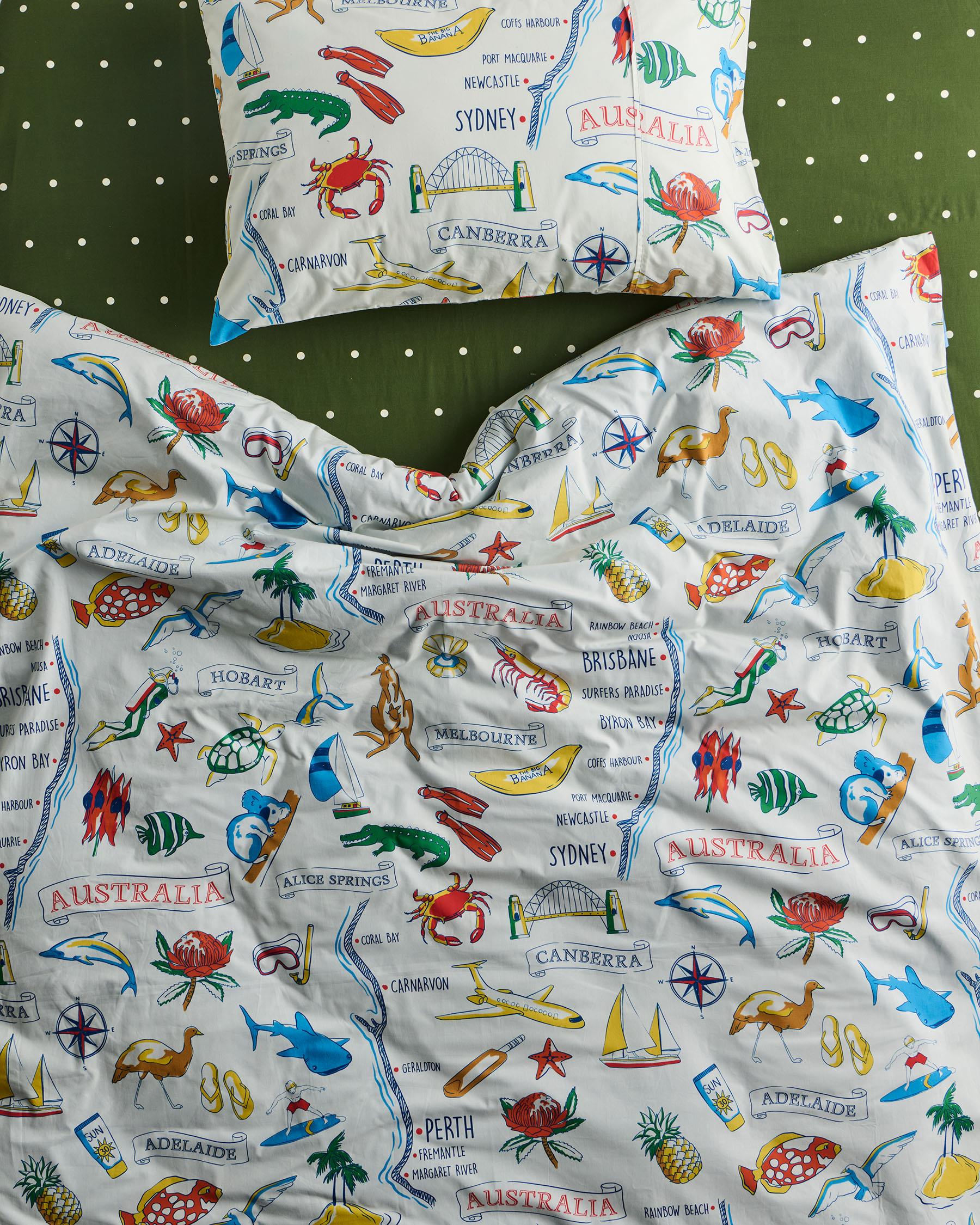 Cotton Pillowcase - Aussie Road Trip - 1P