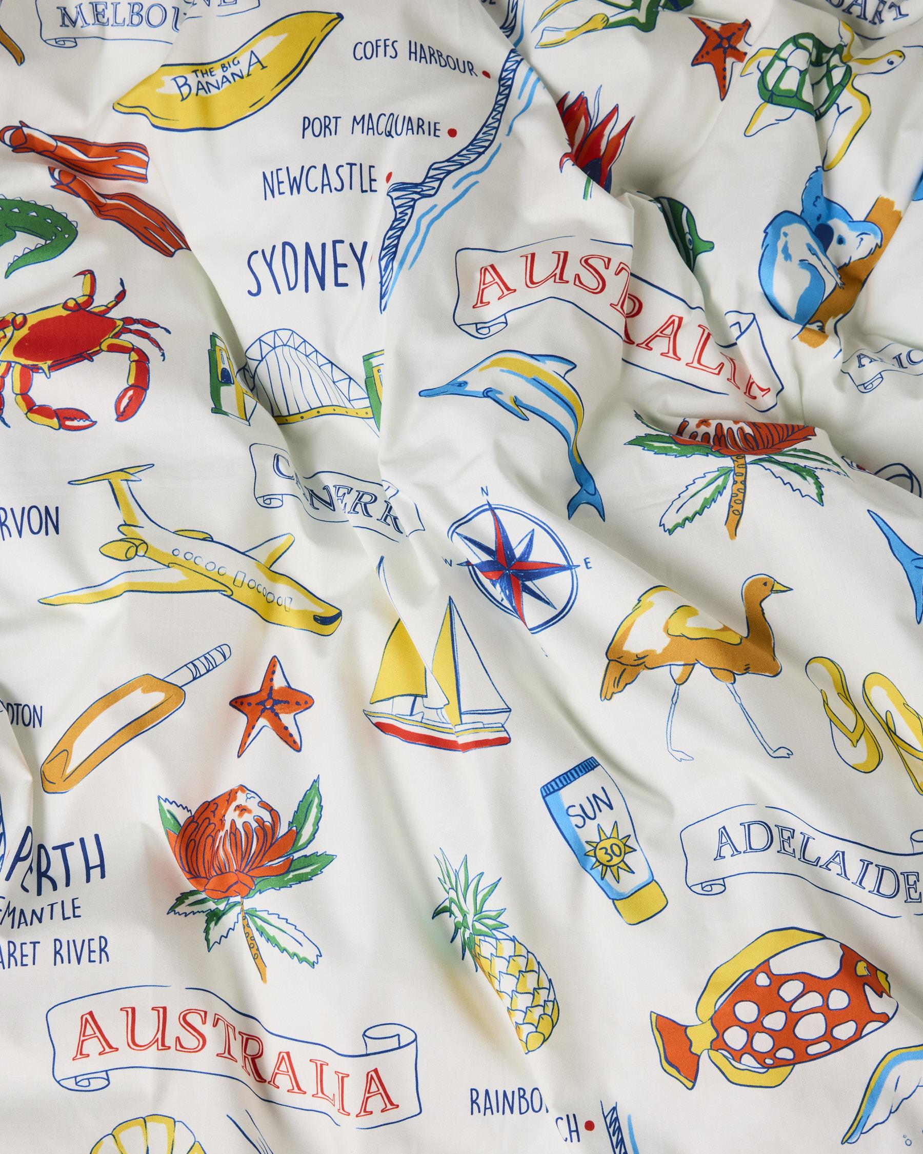 Cotton Pillowcase - Aussie Road Trip - 1P