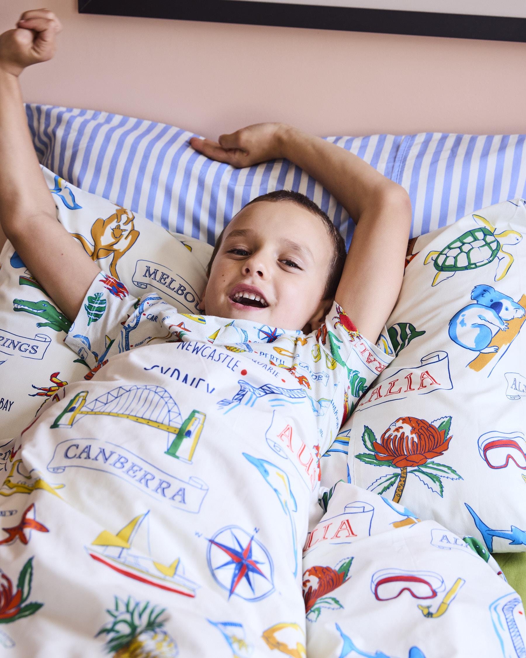 Cotton Quilt Cover - Aussie Road Trip