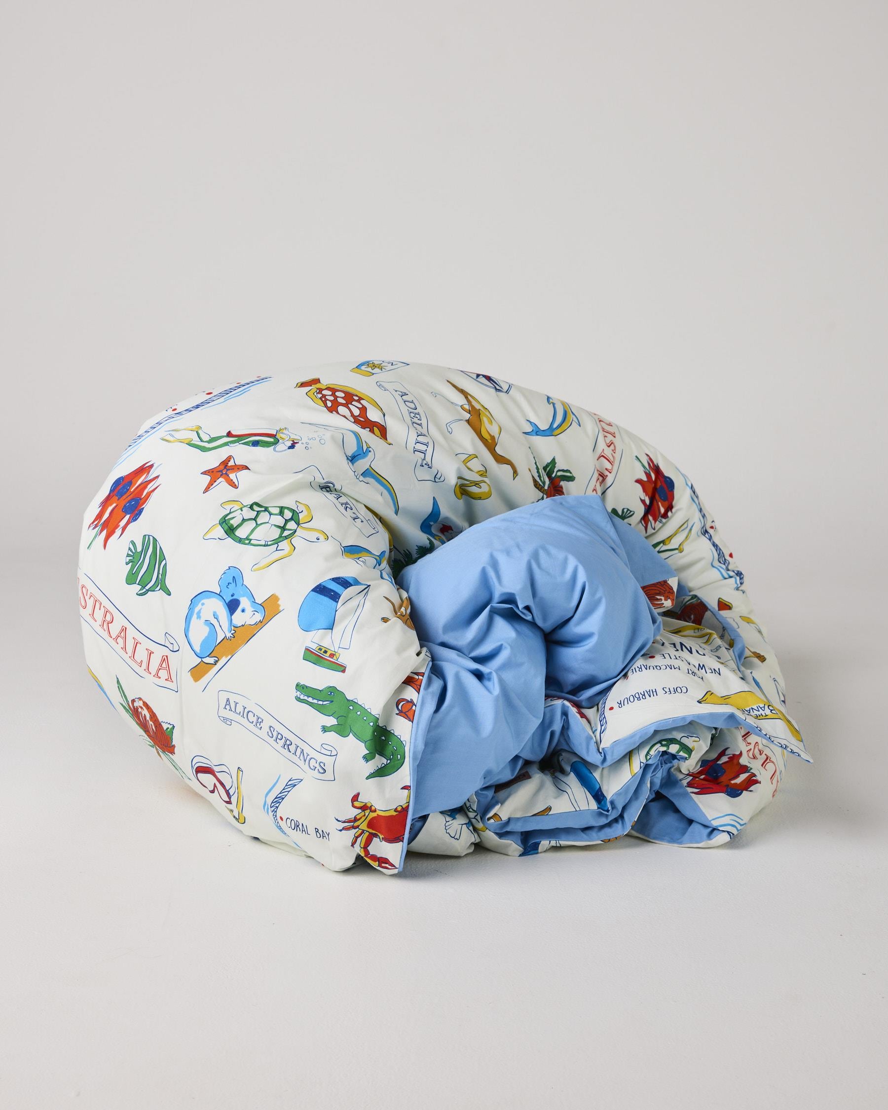 Cotton Quilt Cover - Aussie Road Trip