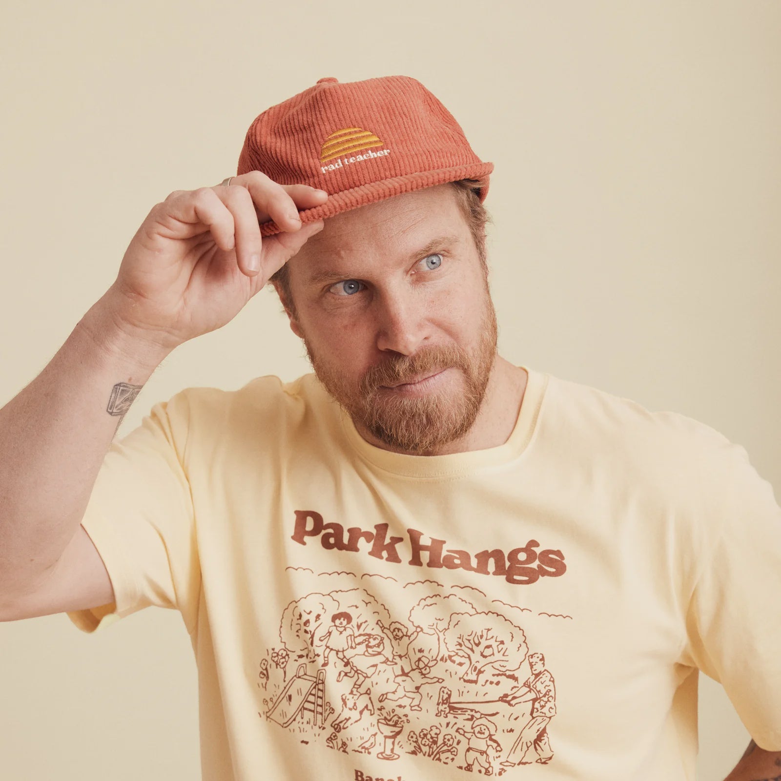 Rad Teacher Adult Cap - Eco Red