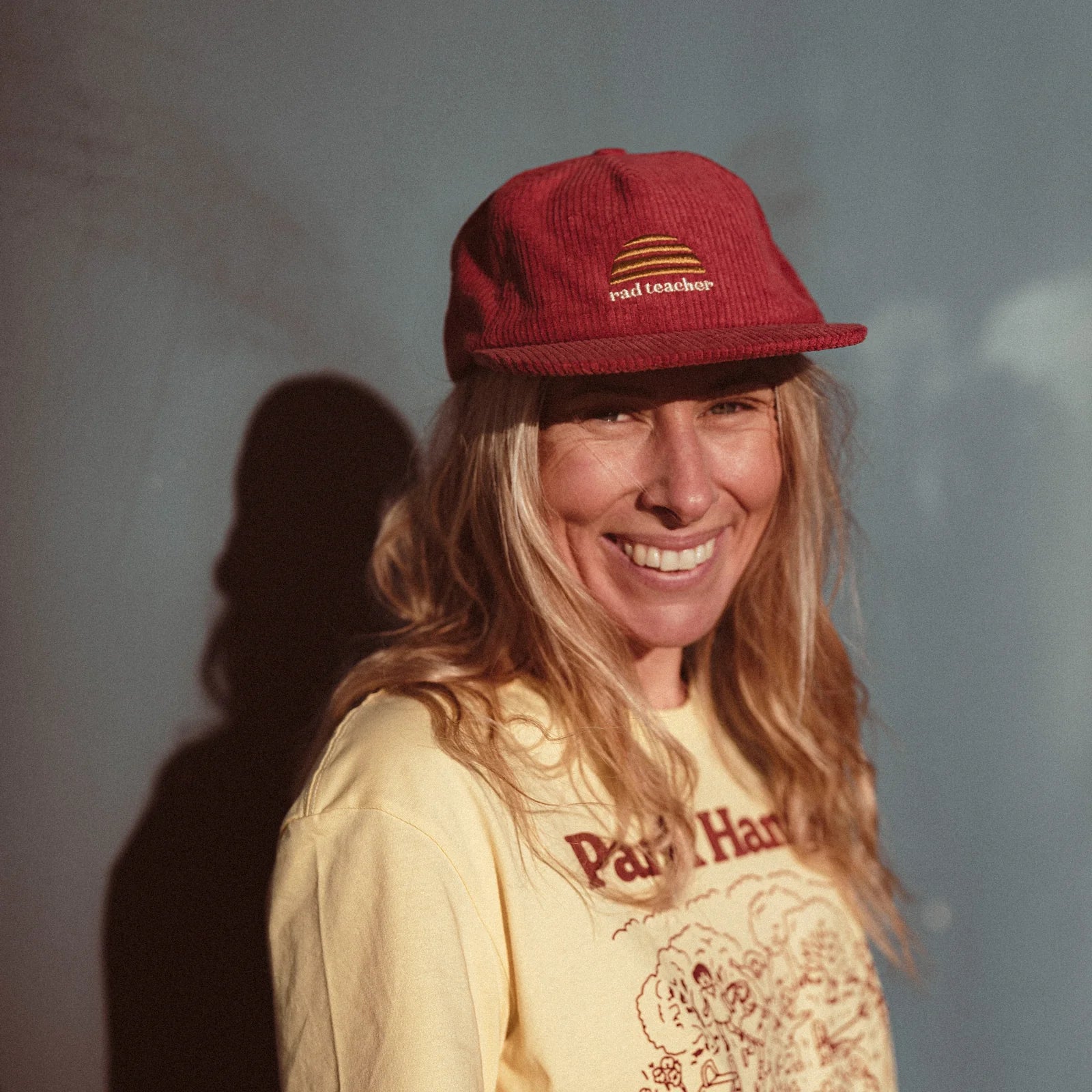 Rad Teacher Adult Cap - Eco Red