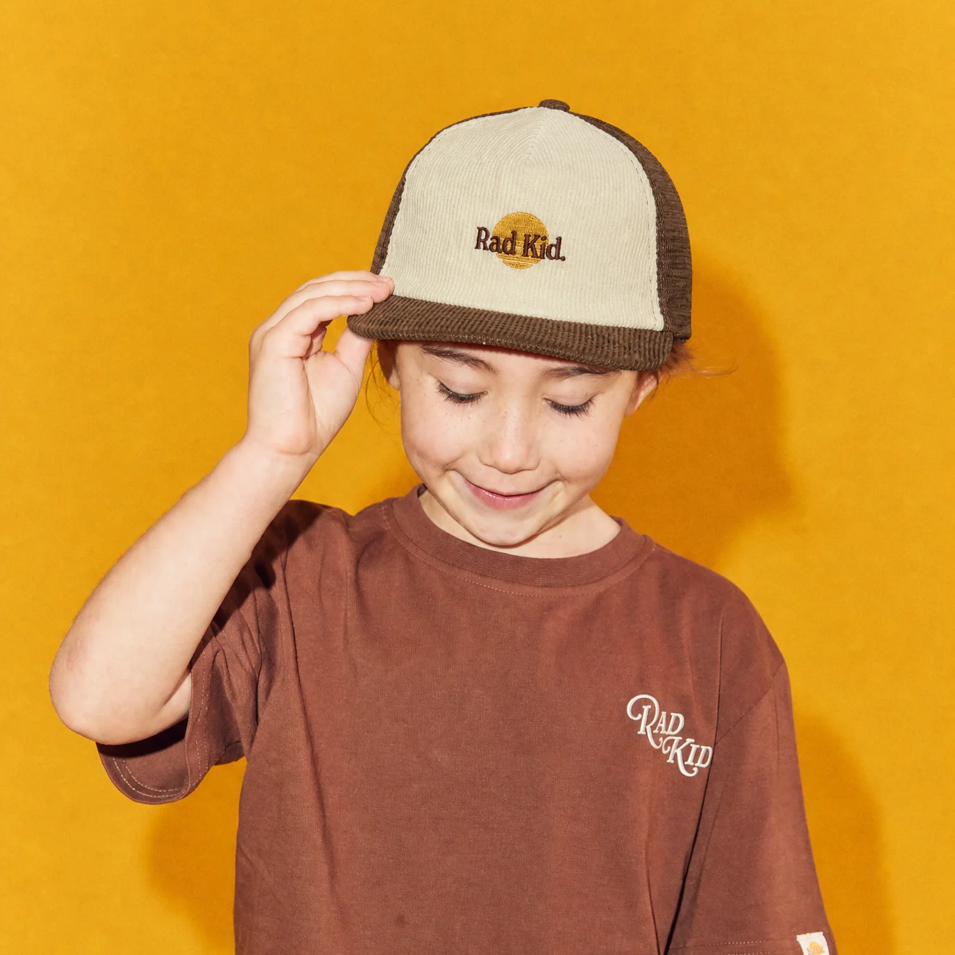 Rad Kid Two Tone Trucker Cap - Choc
