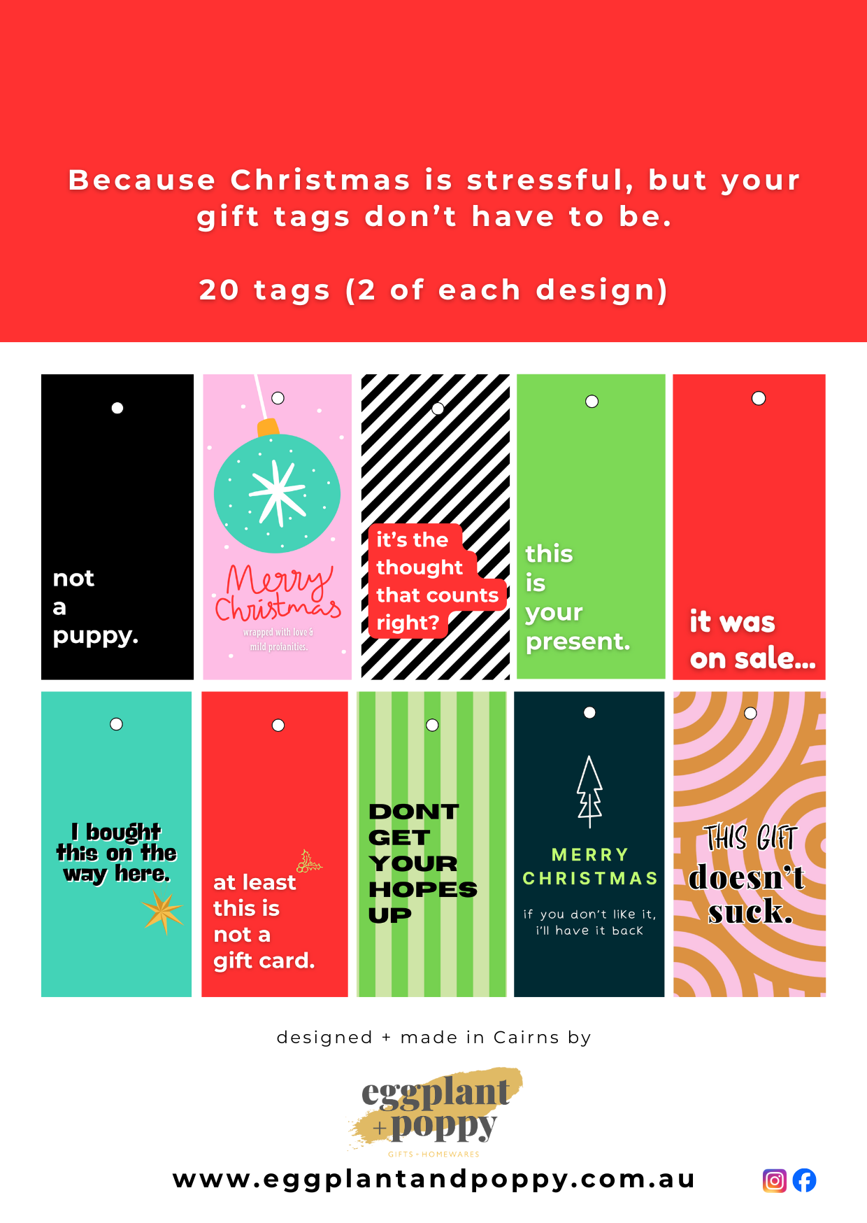 Christmas Gift Tags – The Funny Pack