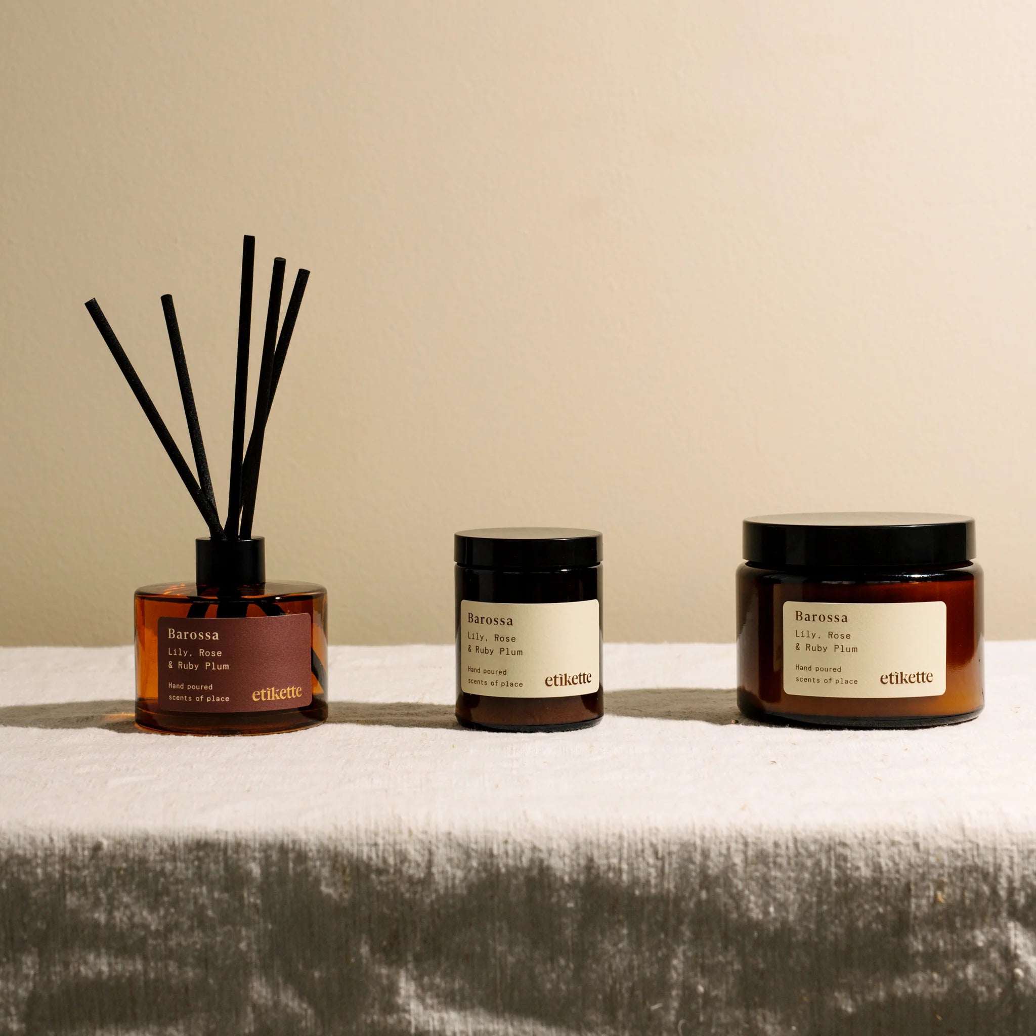 Barossa in Lily, Rose & Plum Candle