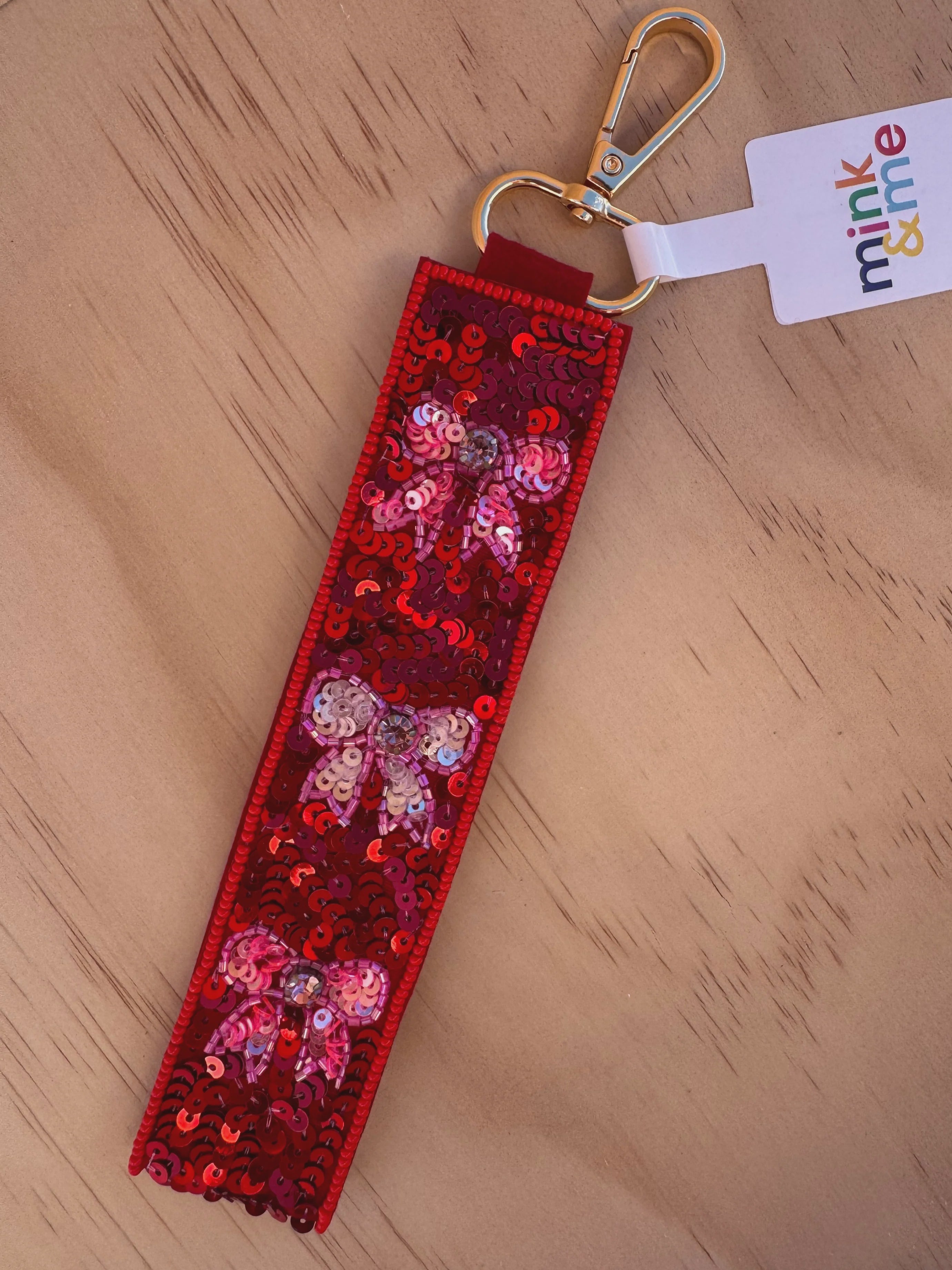 Beaded Keychain - Bow