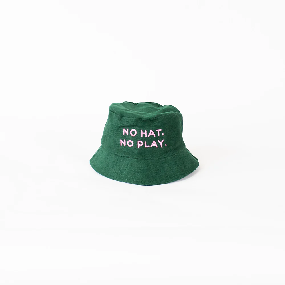 No Hat, No Play Bucket Hat - Green