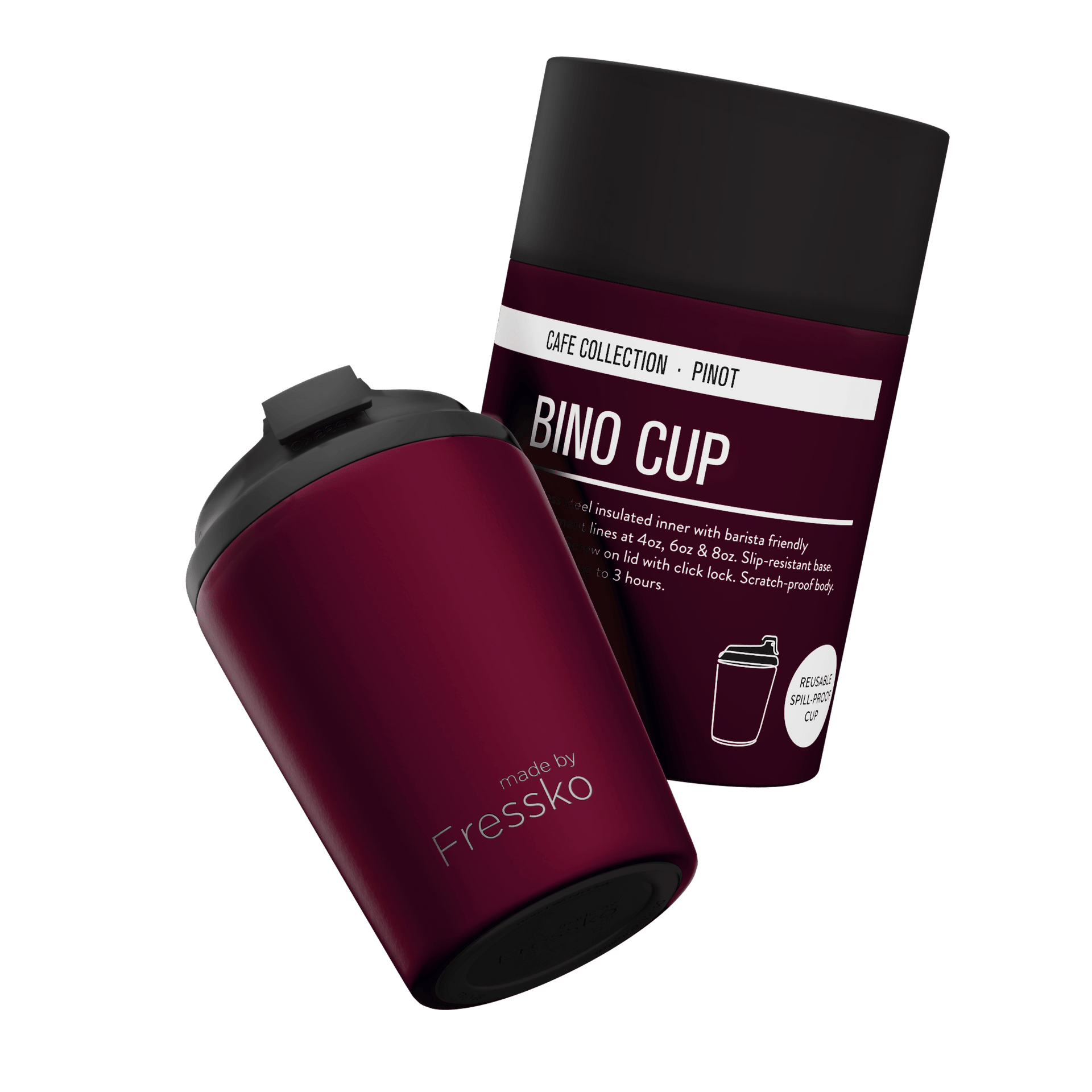 Bino Coffee Cup - 8oz Pinot