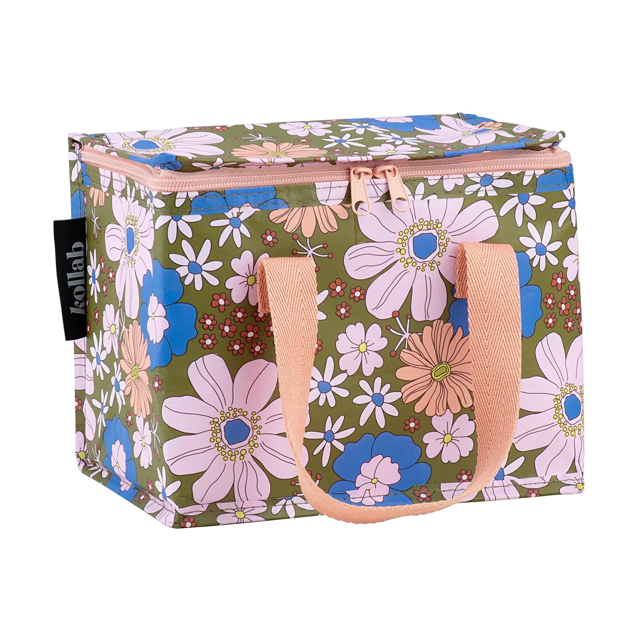 Lunch Bag - Blue Flowers