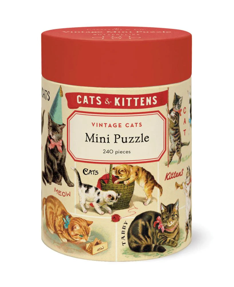 240 Pc Mini Puzzle - Vintage Cats