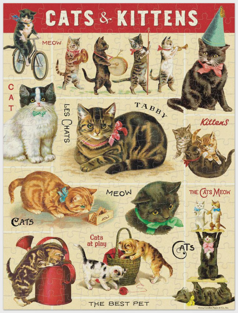 240 Pc Mini Puzzle - Vintage Cats