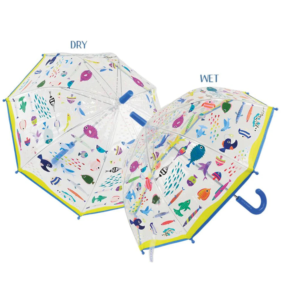 Colour Changing Umbrella - Ocean Clear