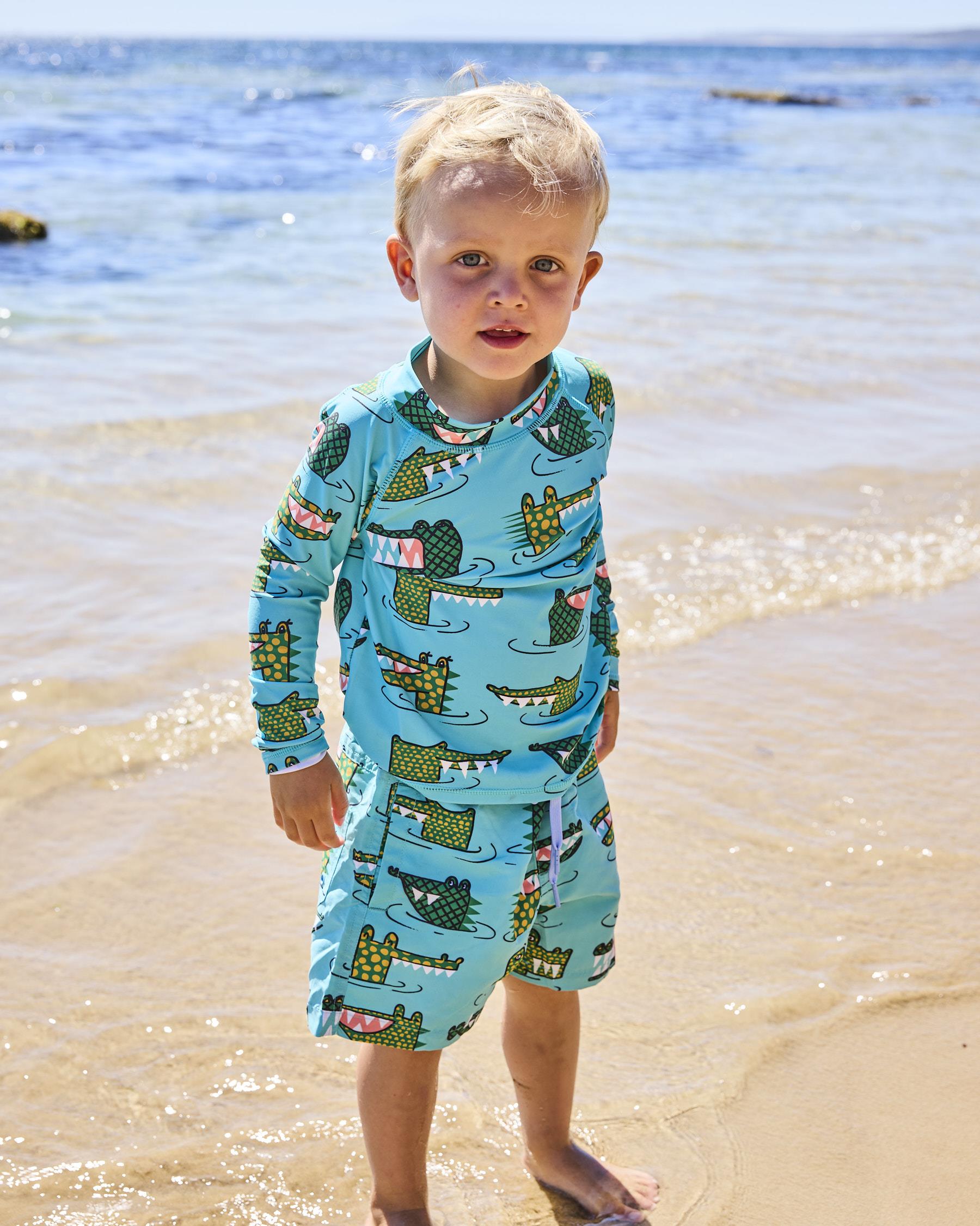 Rash Vest - Crocodile Rock Green