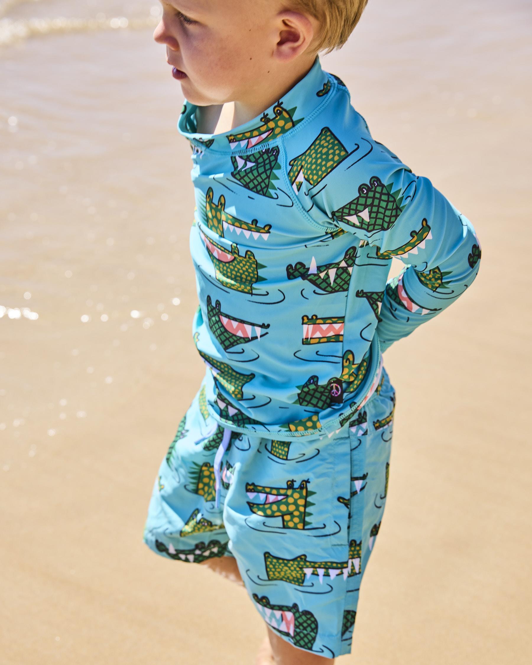 Rash Vest - Crocodile Rock Green