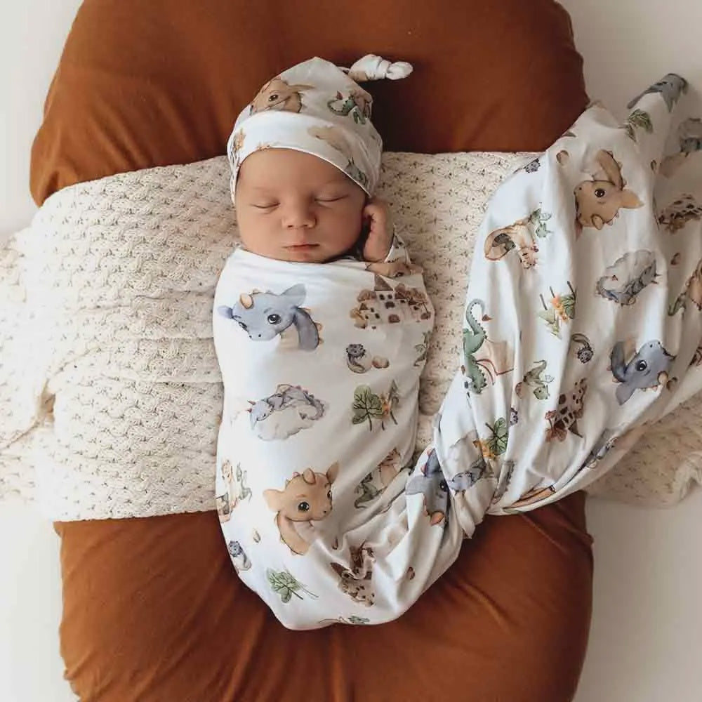 Dragon Jersey Wrap & Beanie Set