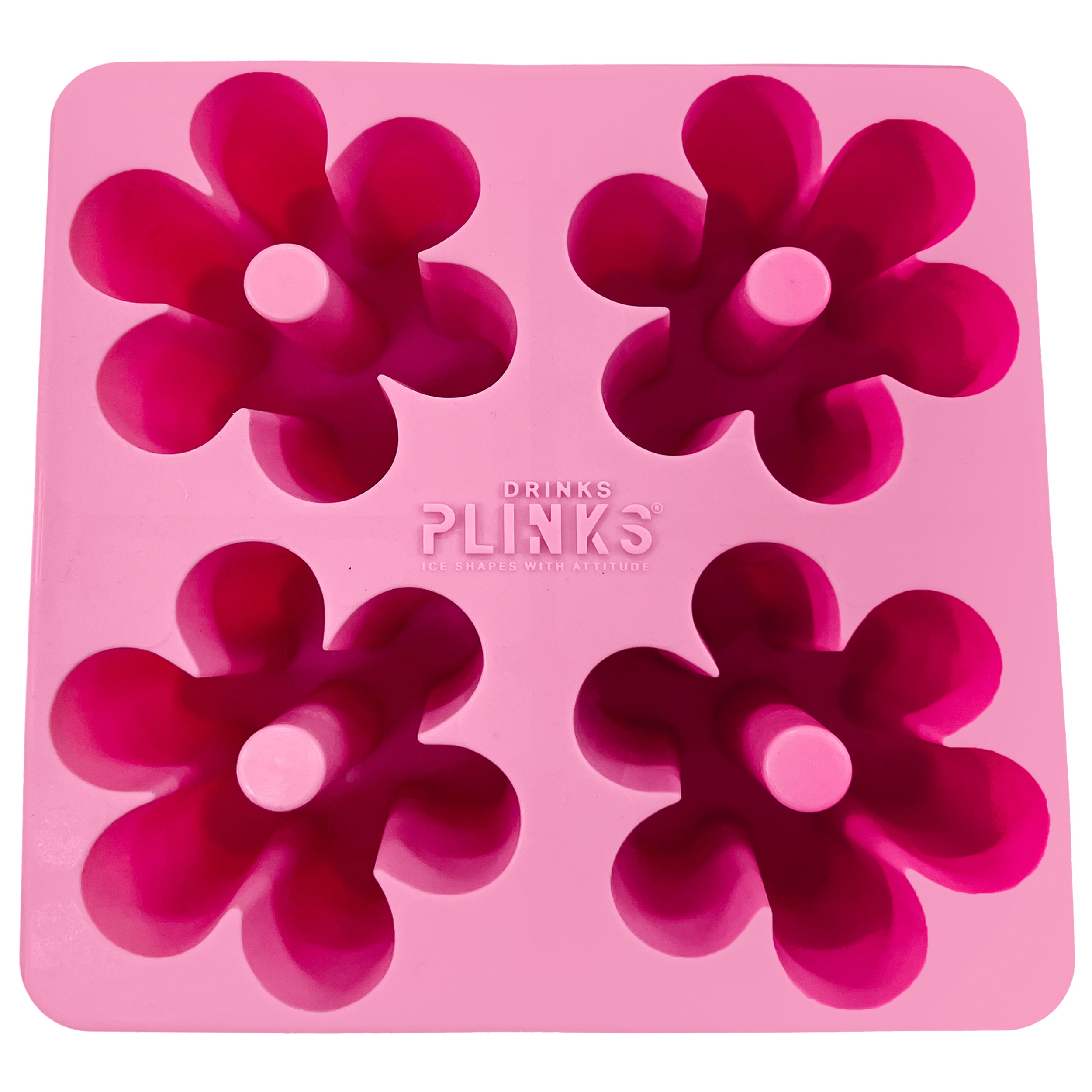 Ice Cube Tray - Retro Daisy Pink