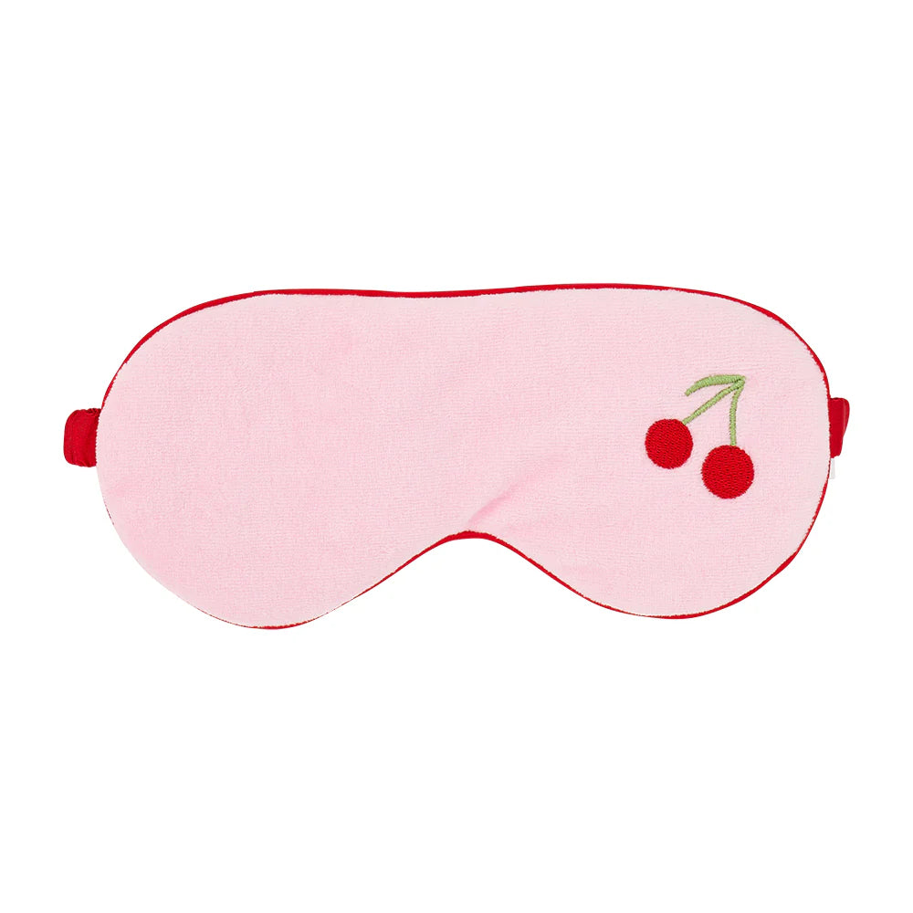 Velvet Eye Mask - Cherry