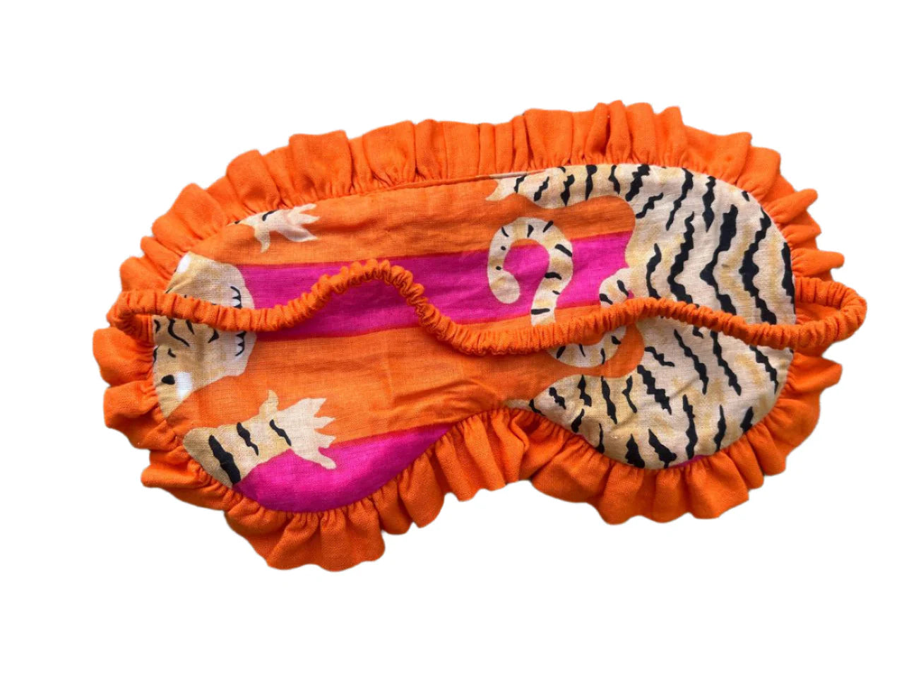 Eye Mask - Orange & Pink Tiger