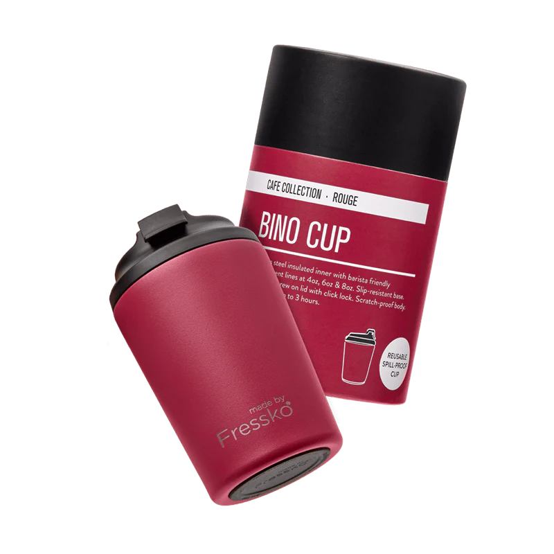 Bino Coffee Cup - 8oz Rouge