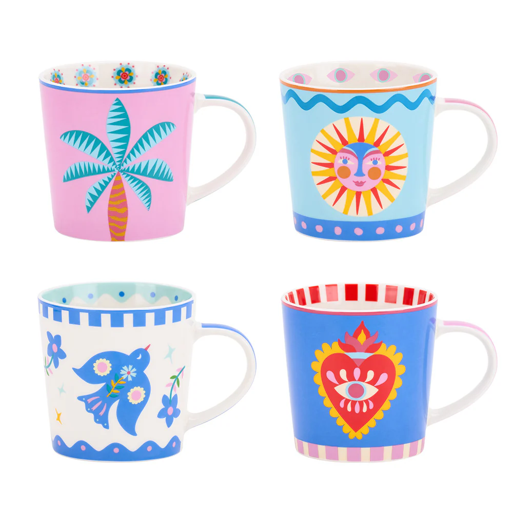 Fiesta Coffee Cups