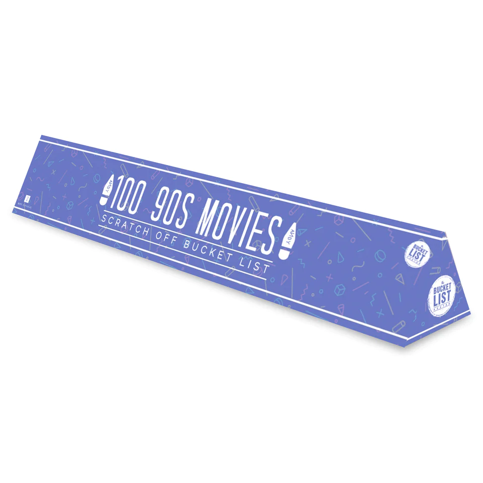 100 90's Movies Scratch Poster