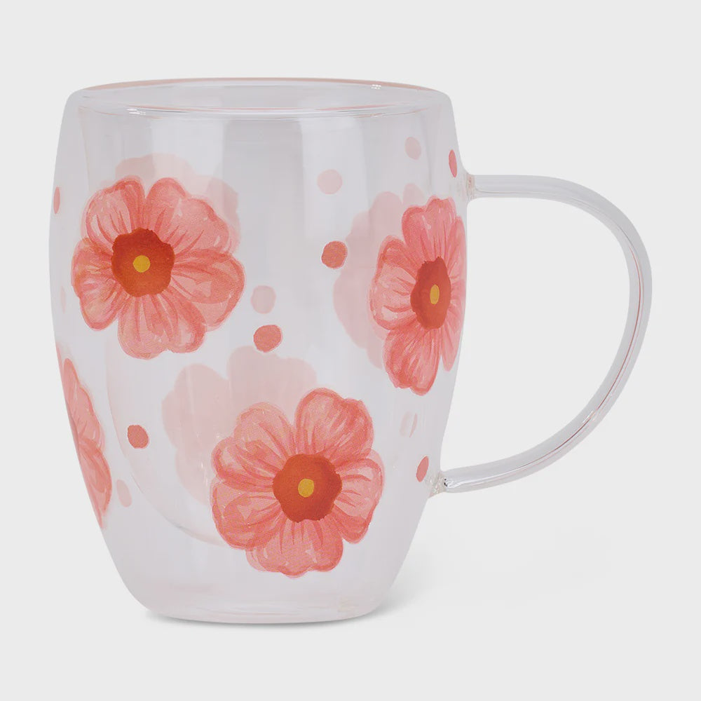 Glass Mug - Meadow Blush