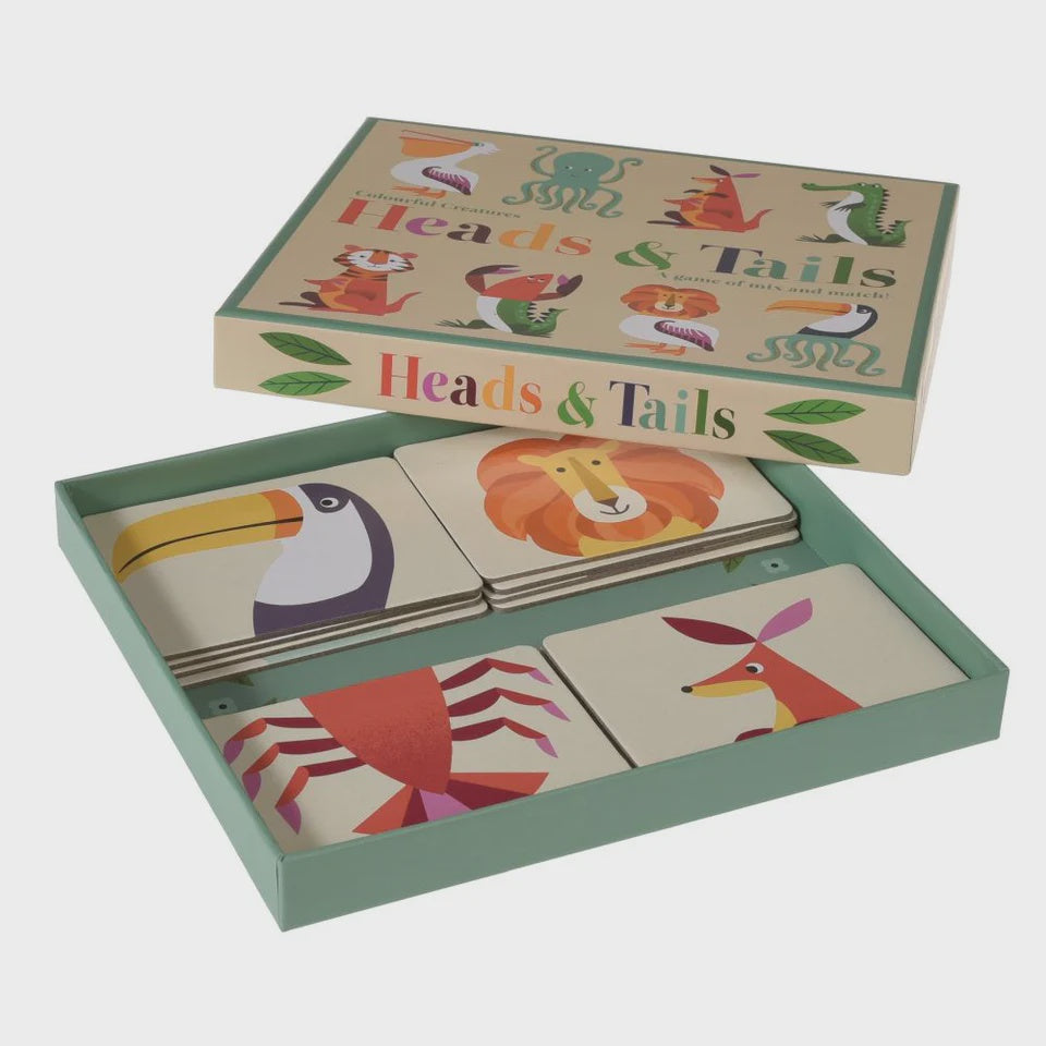 Heads & Tails Game - Colourful Creatures