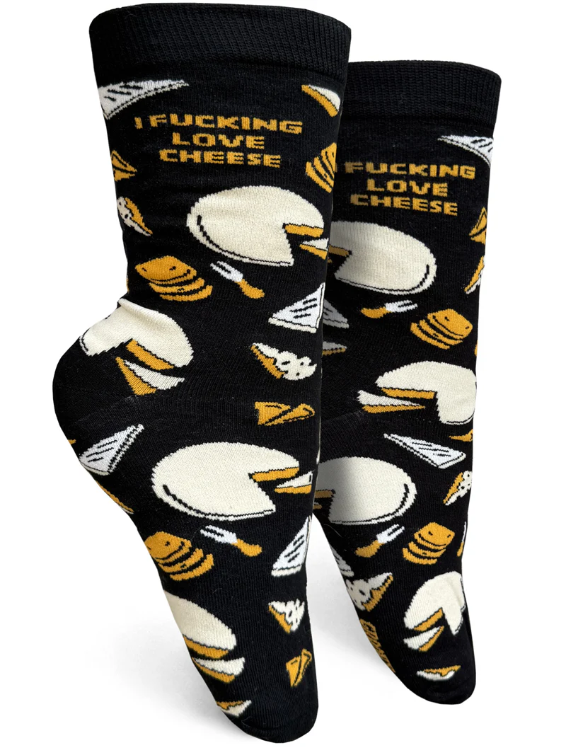 Women's Socks - I Fucking Love Cheese