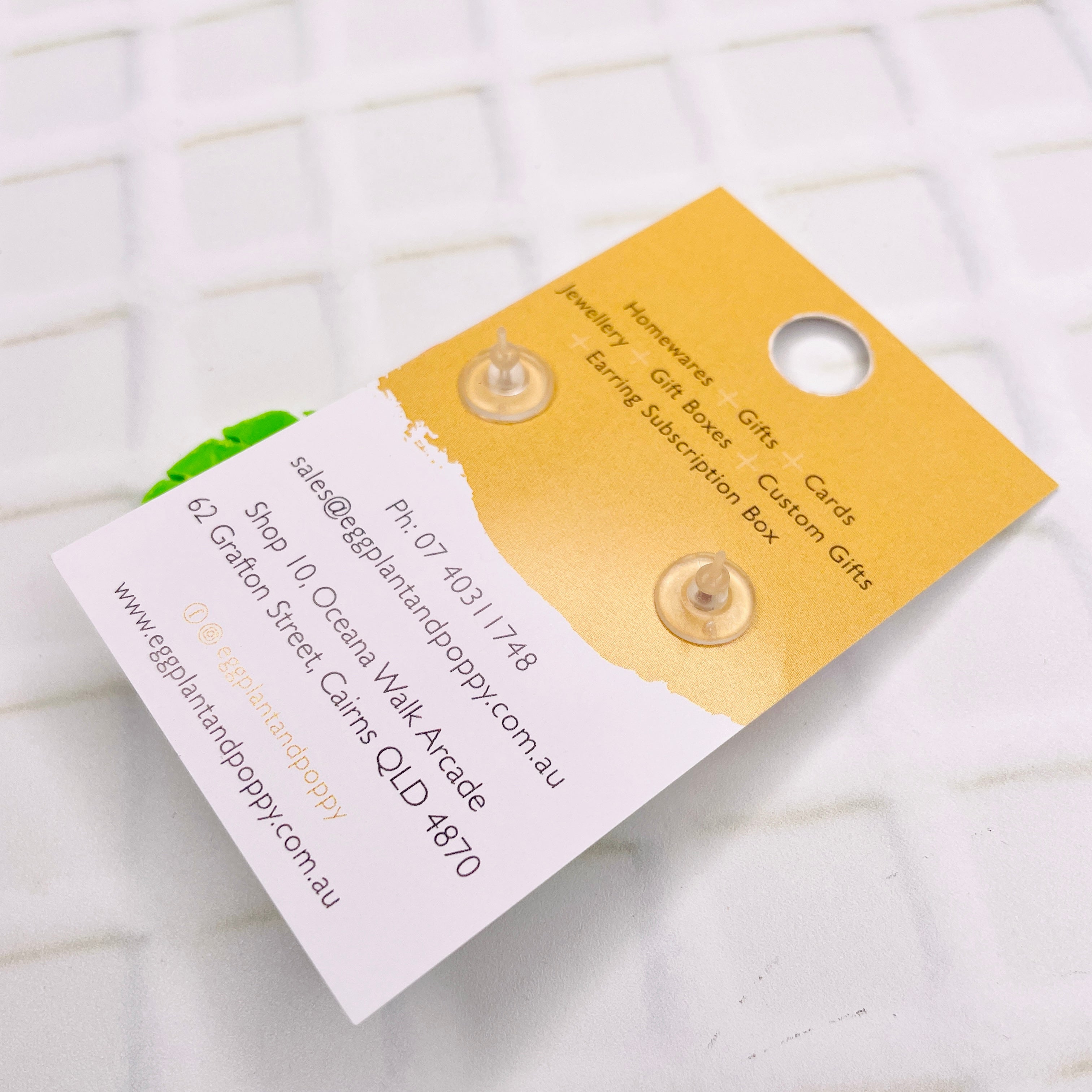Khaki Swirl Earrings