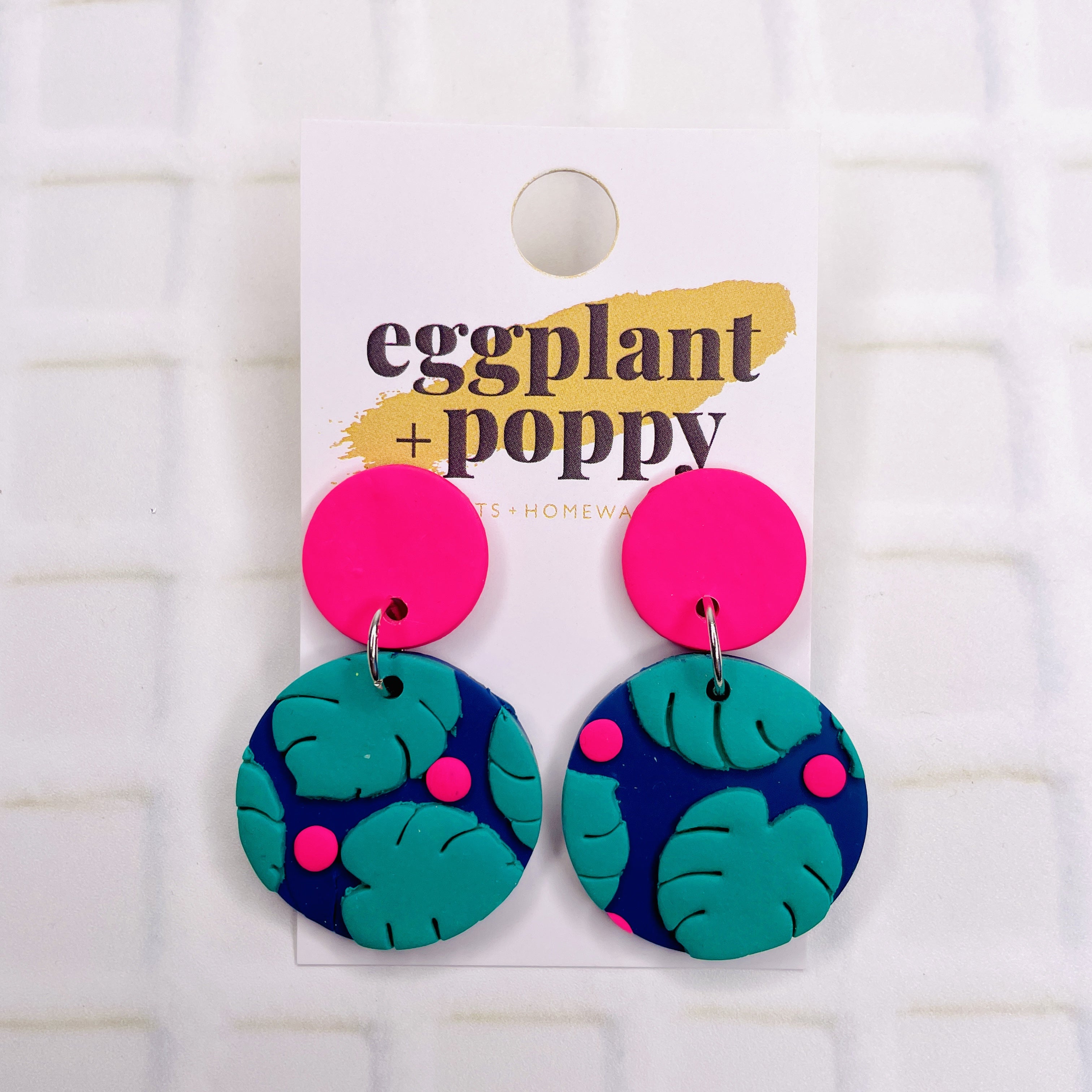 Neon Rainforest Earrings