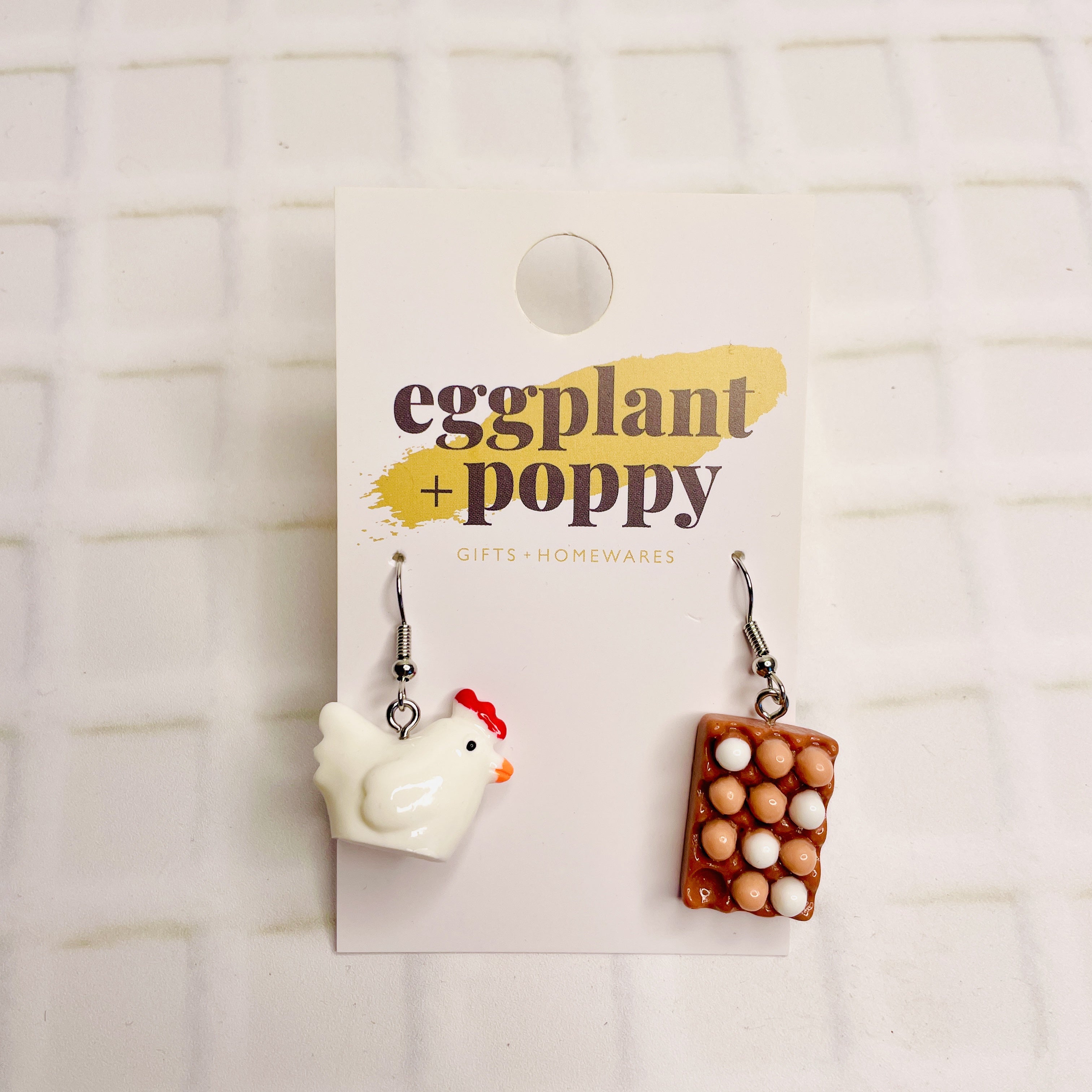 Chicken & Egg Earrings