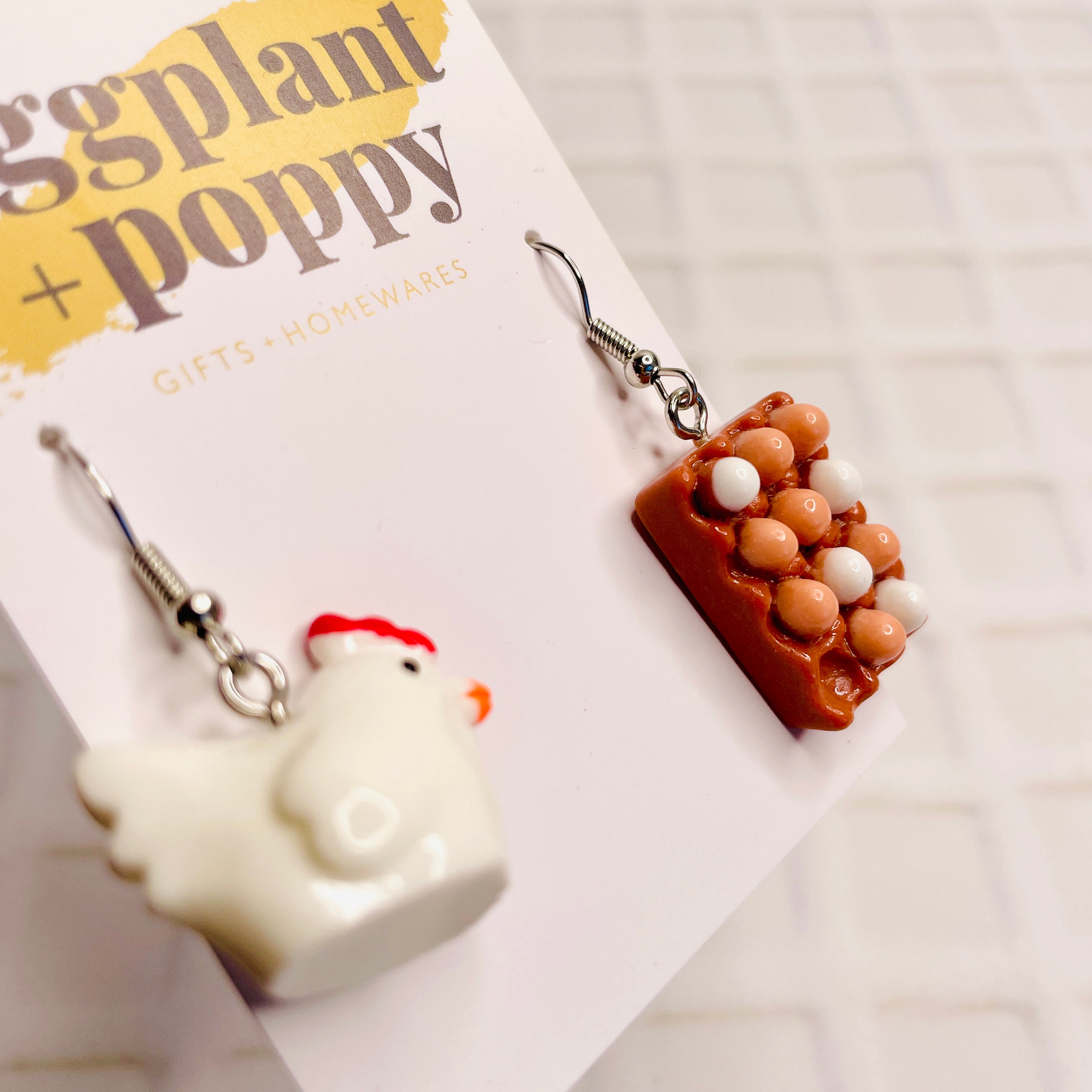Chicken & Egg Earrings