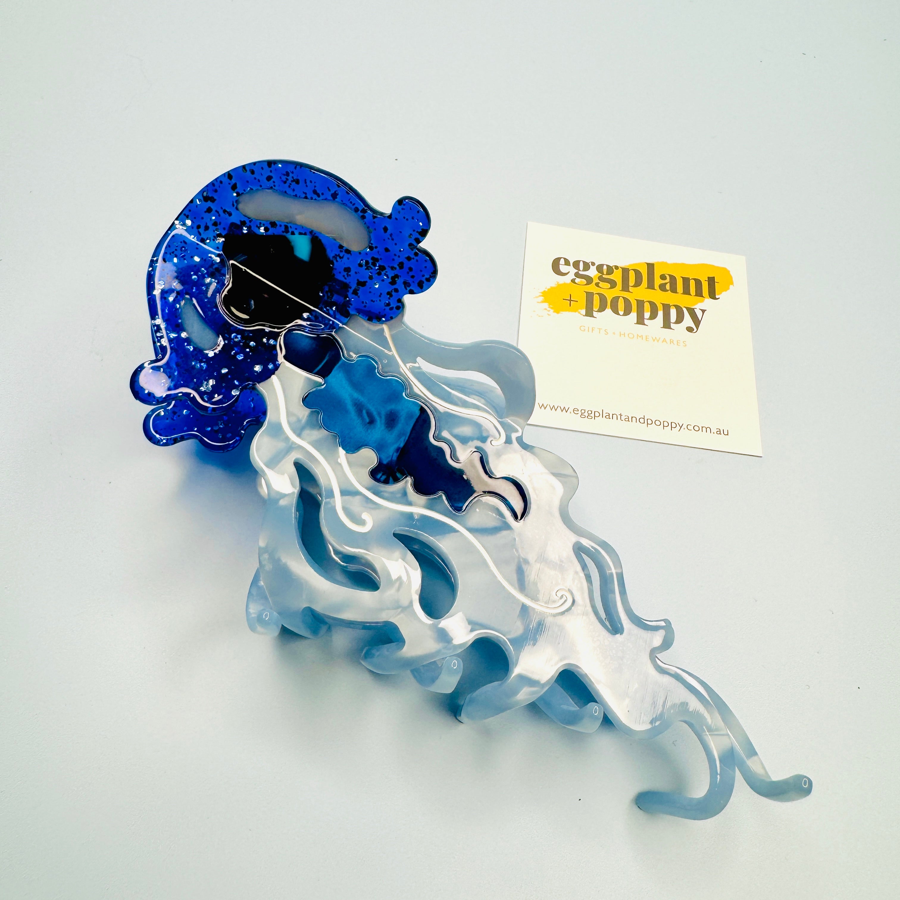 Iridescent Jellyfish Hair Clip