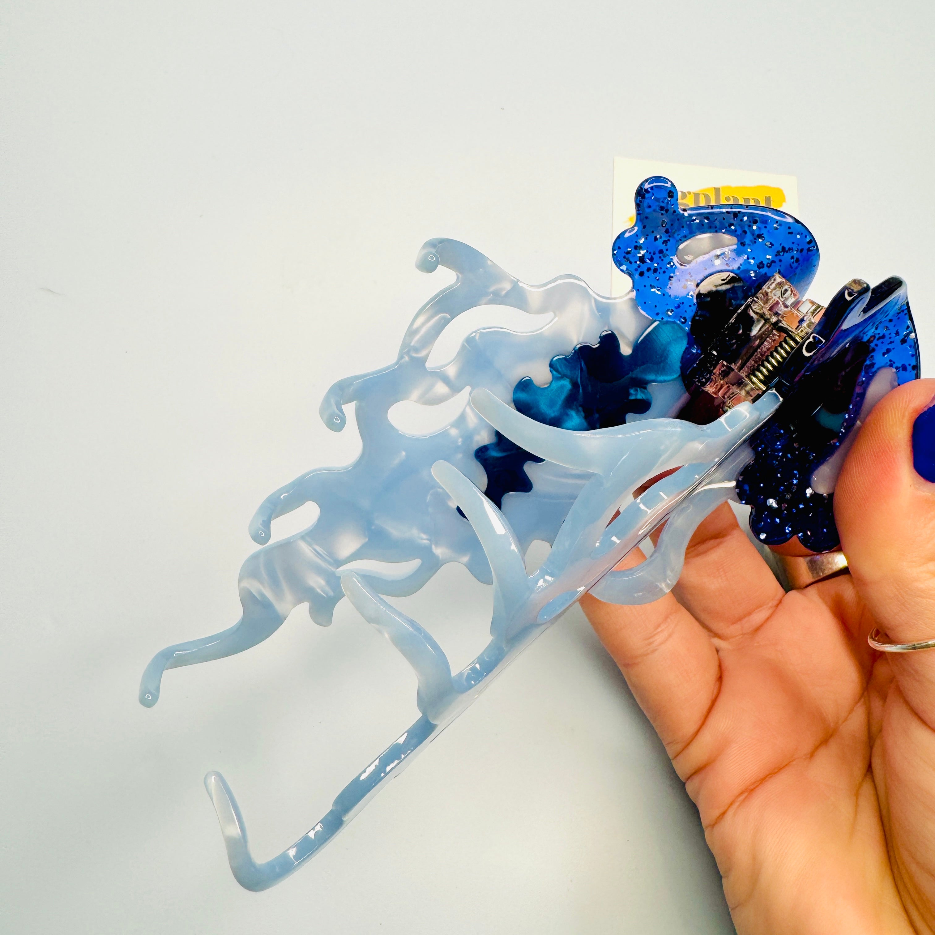 Iridescent Jellyfish Hair Clip