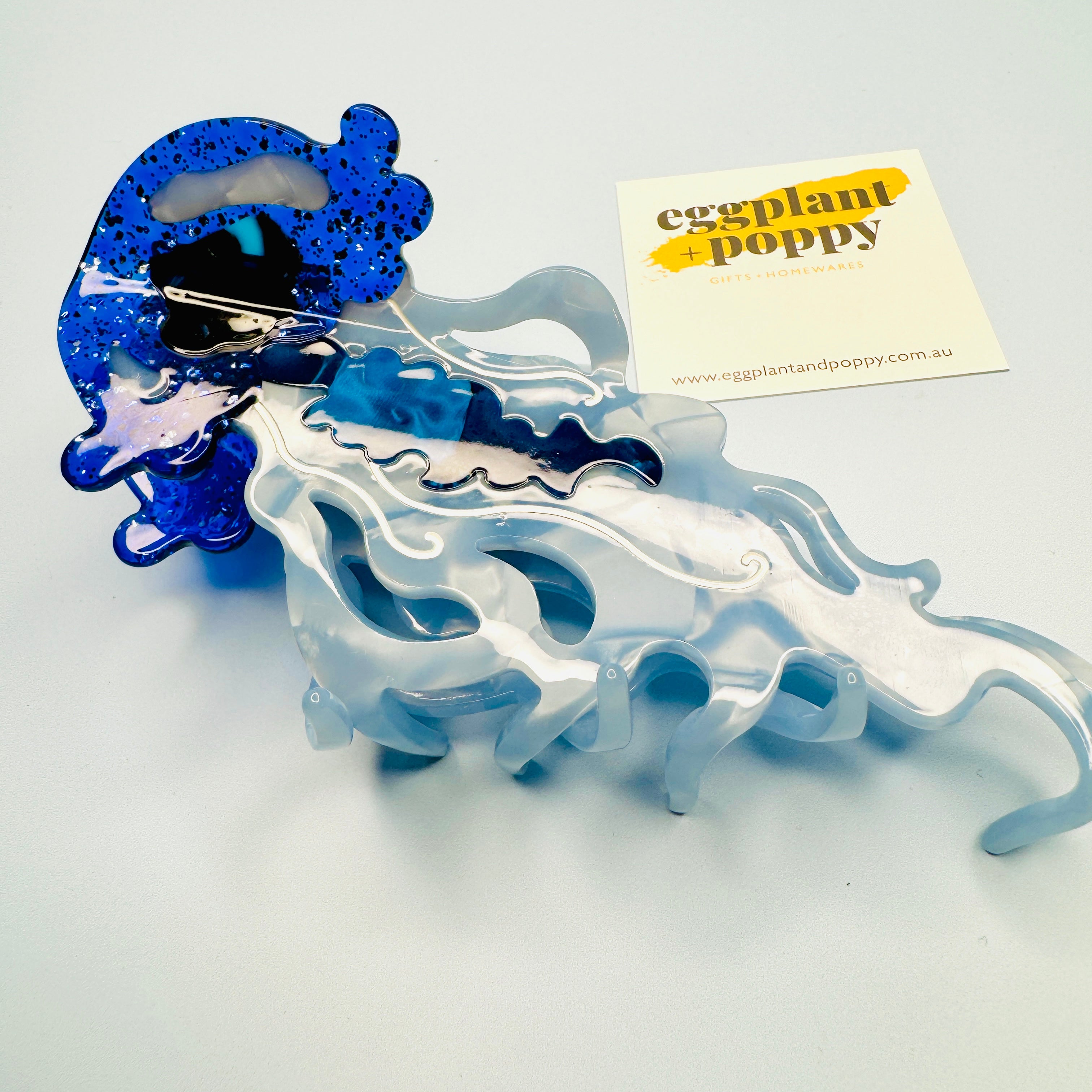 Iridescent Jellyfish Hair Clip