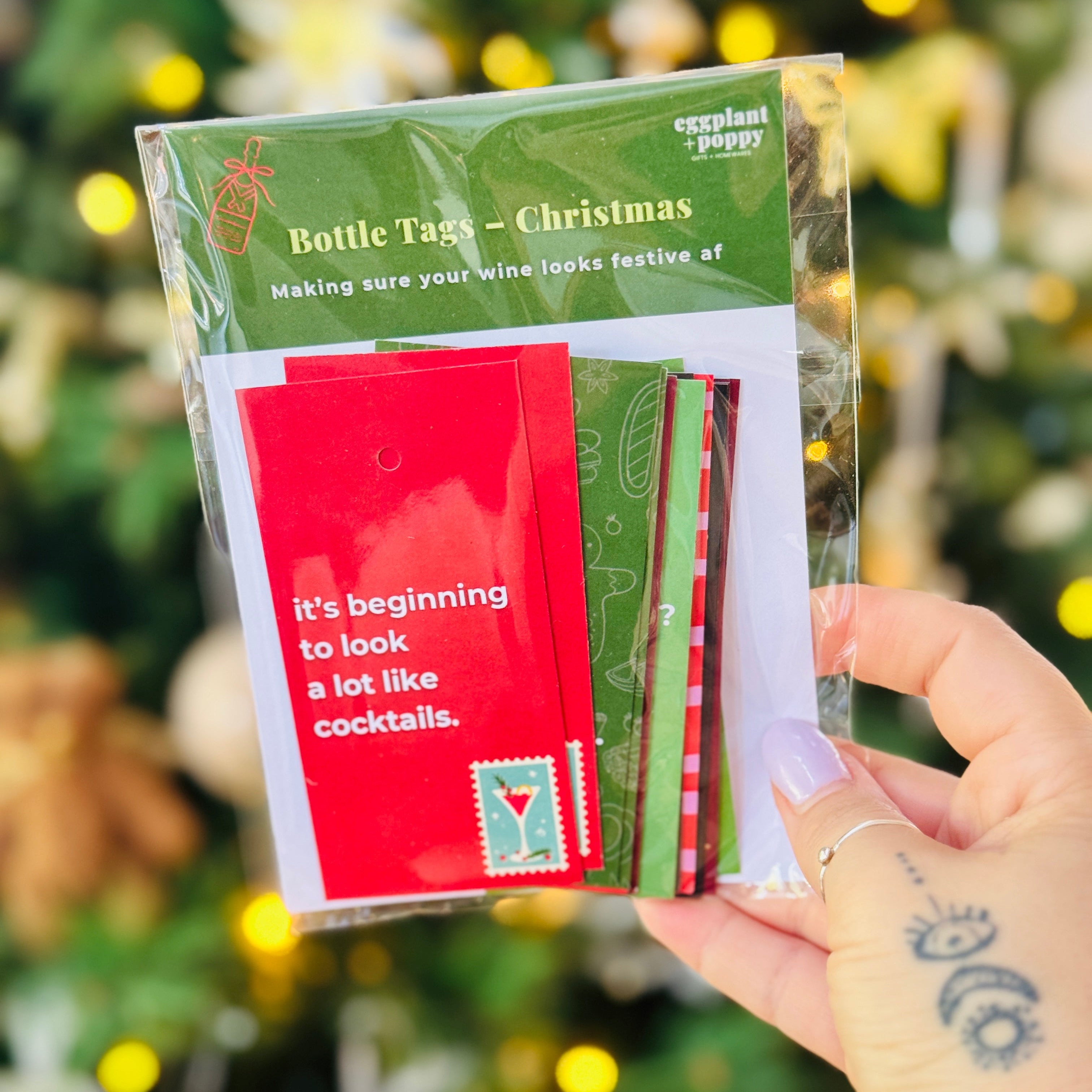 Bottle Tags – Christmas