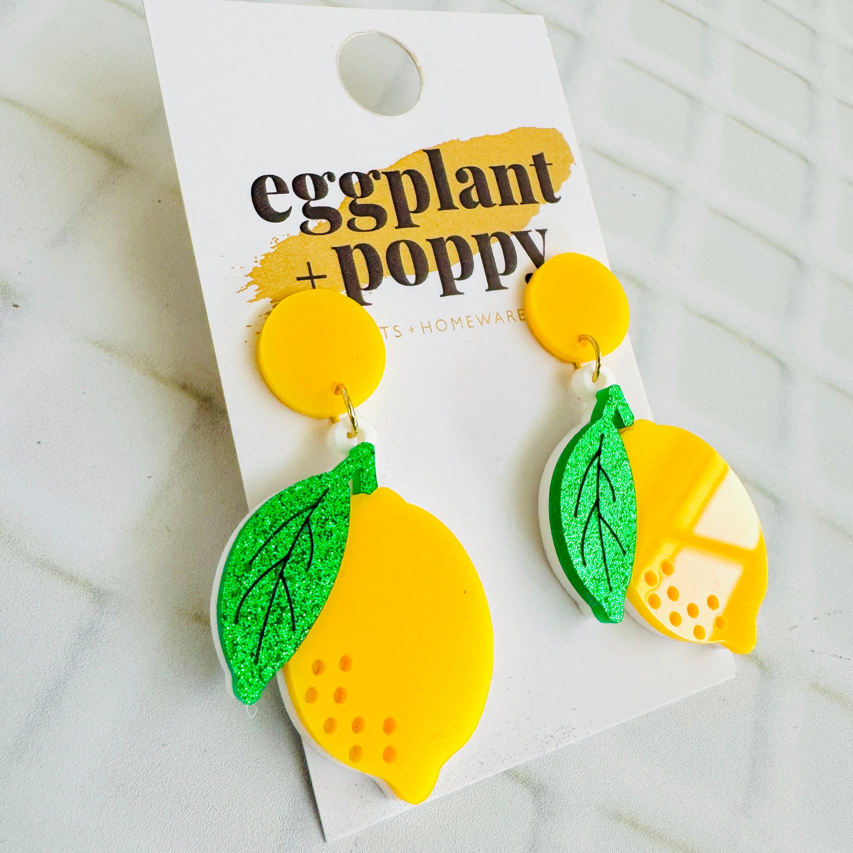 Zesty Lemon Earrings