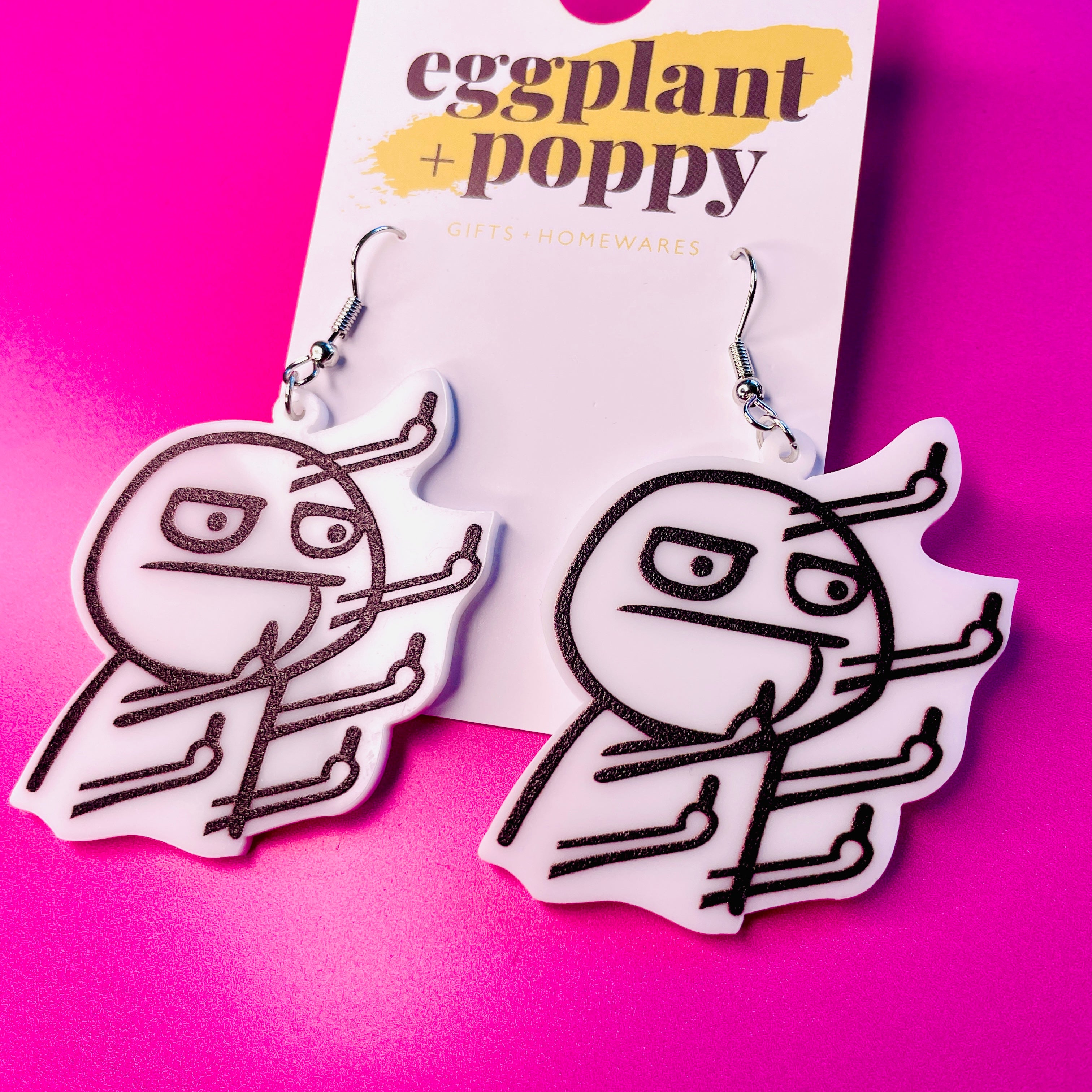 Middle Finger Earrings