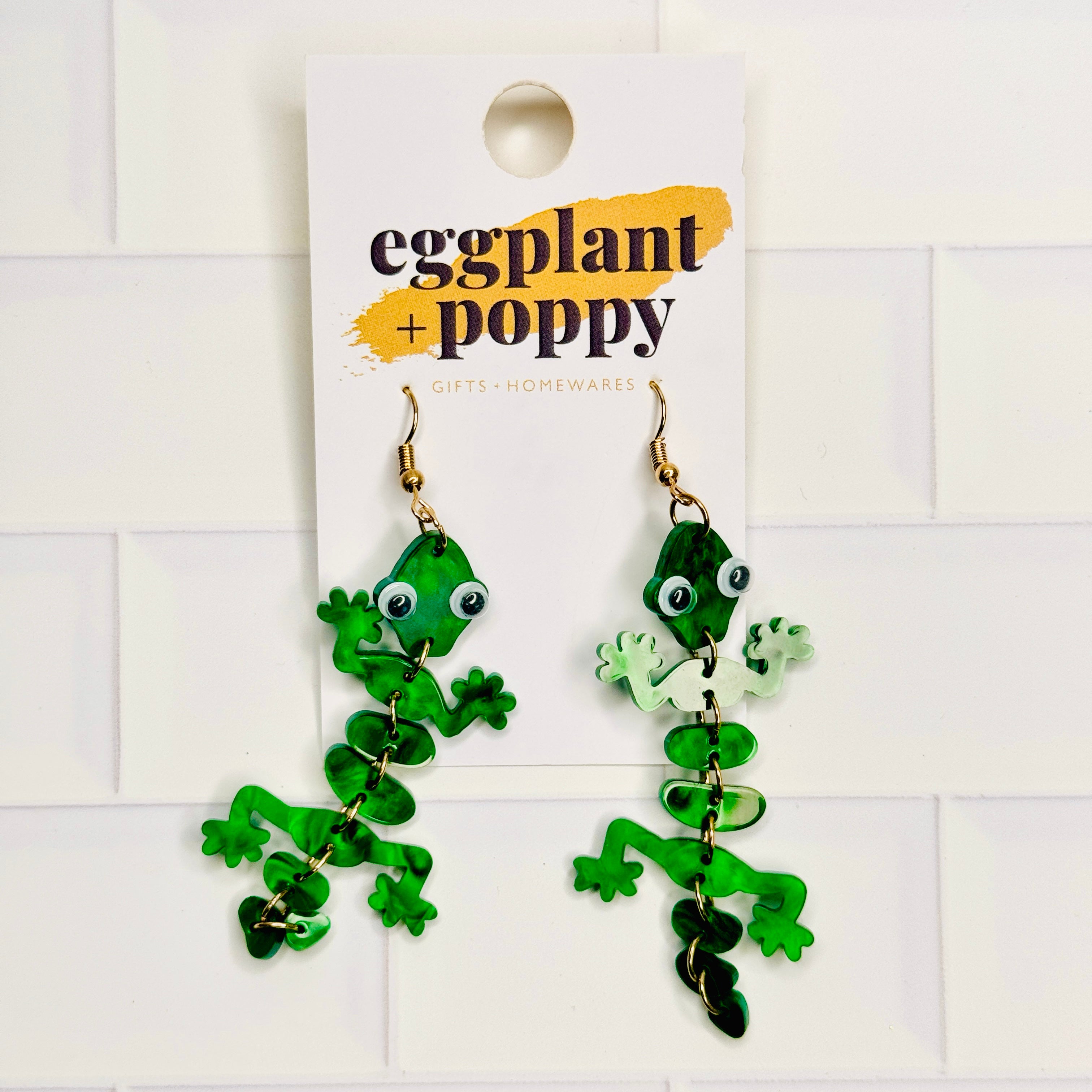 Gecko Earrings