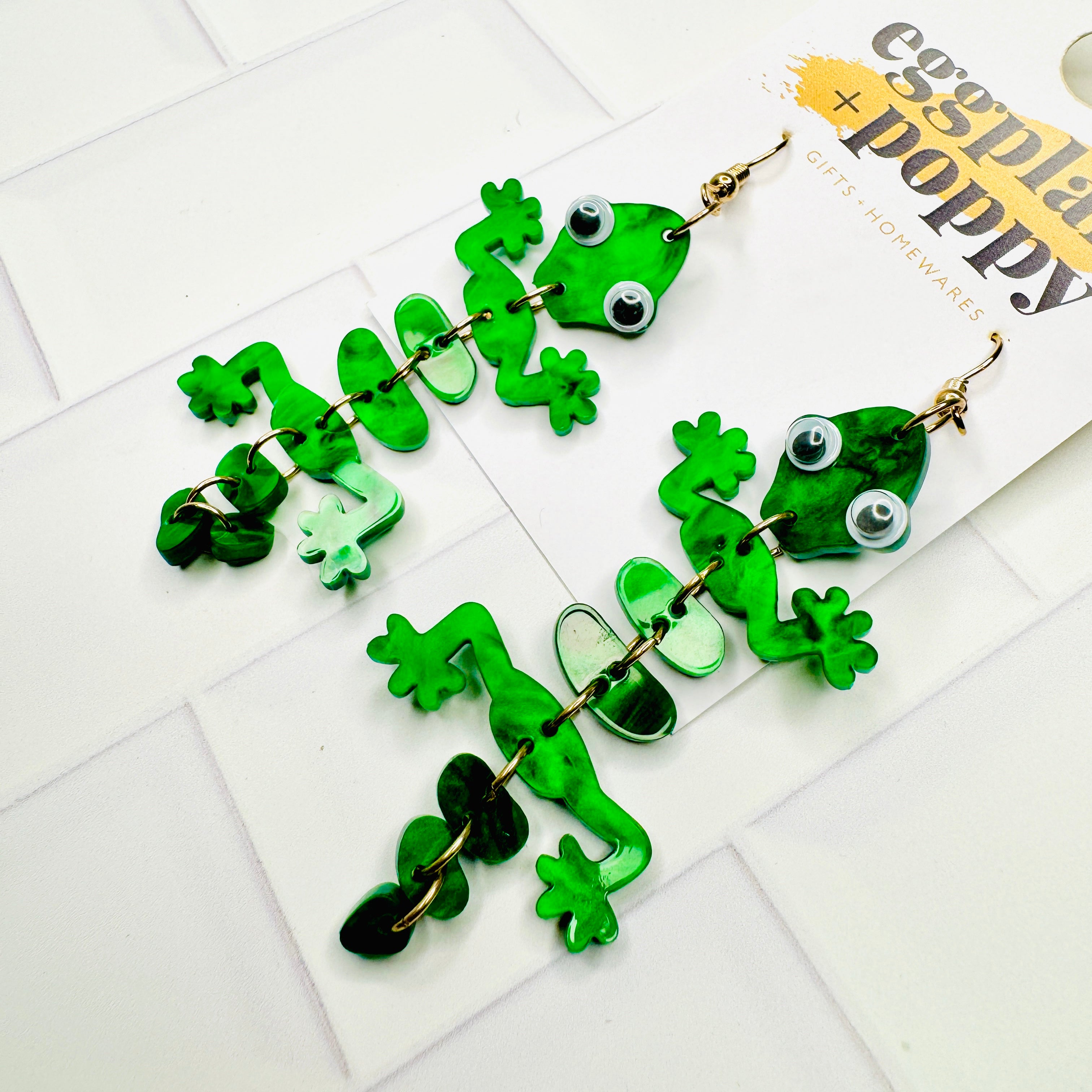 Gecko Earrings