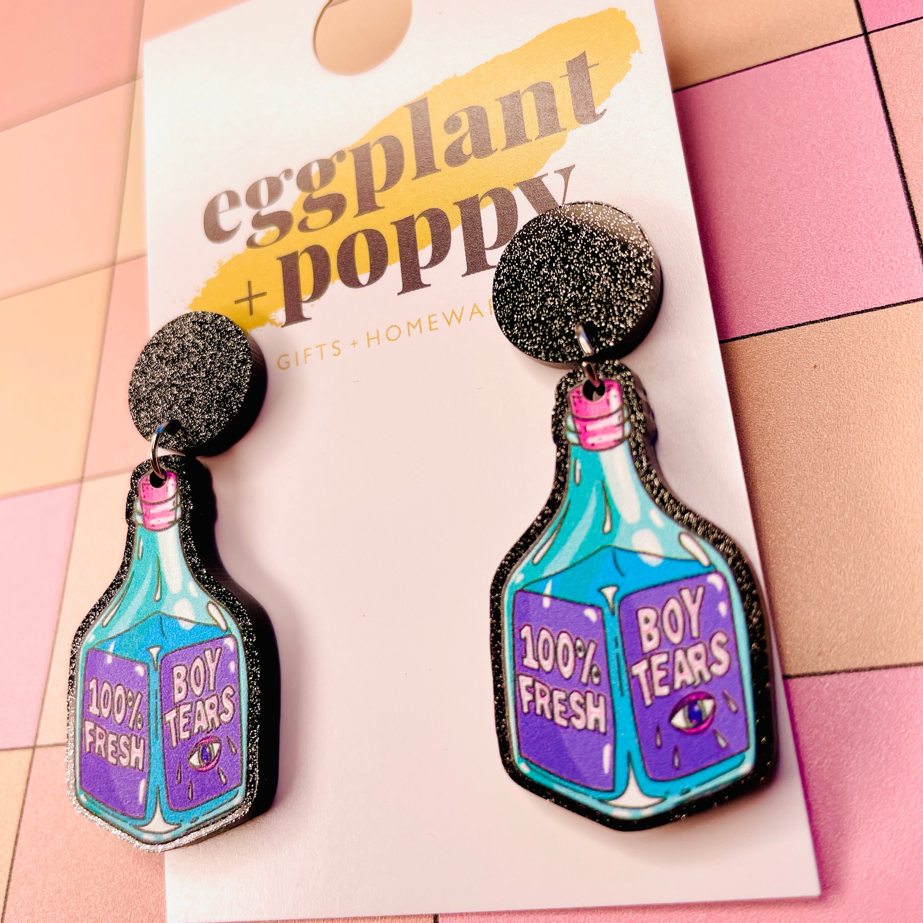 Boys Tears Earrings