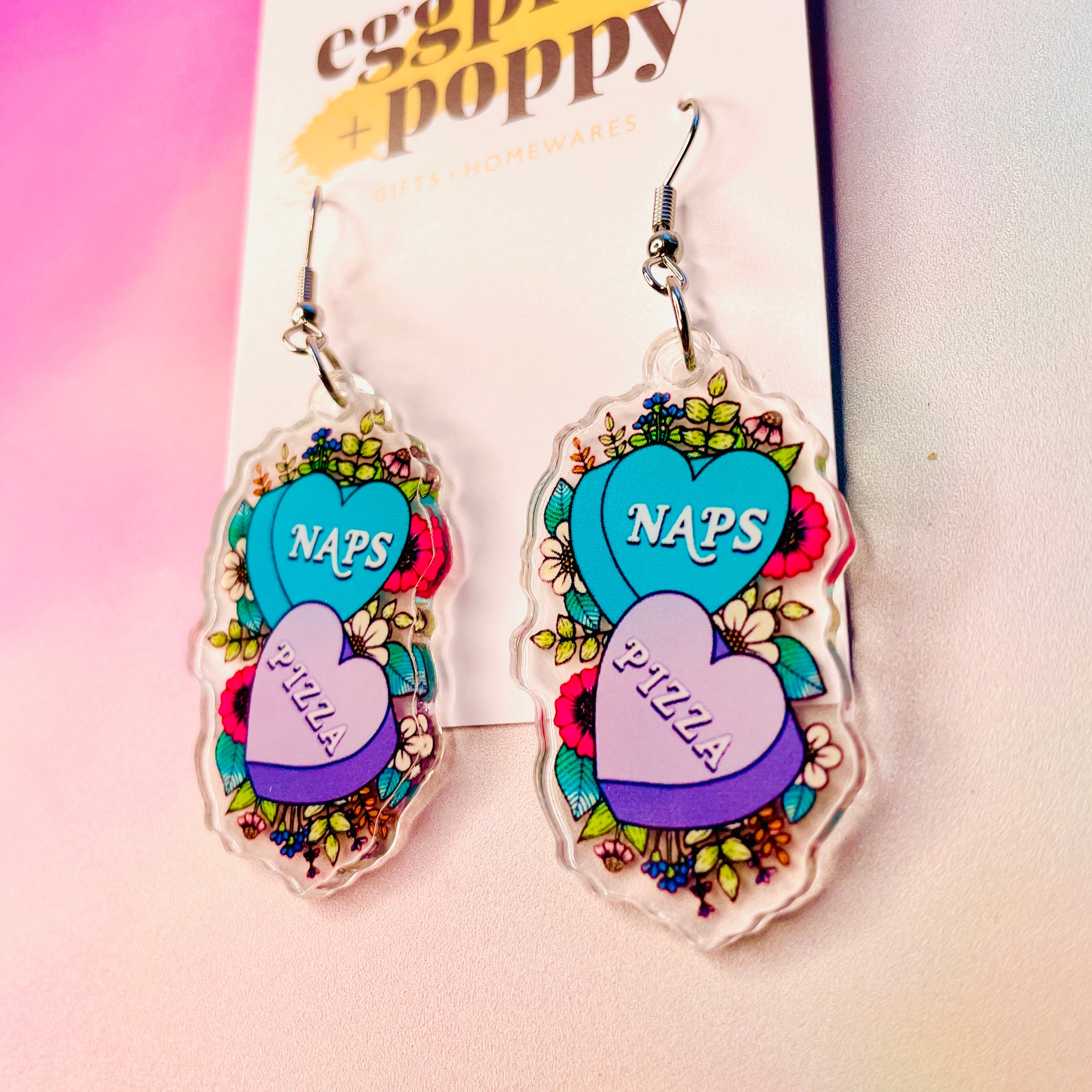 Naps & Pizza Earrings