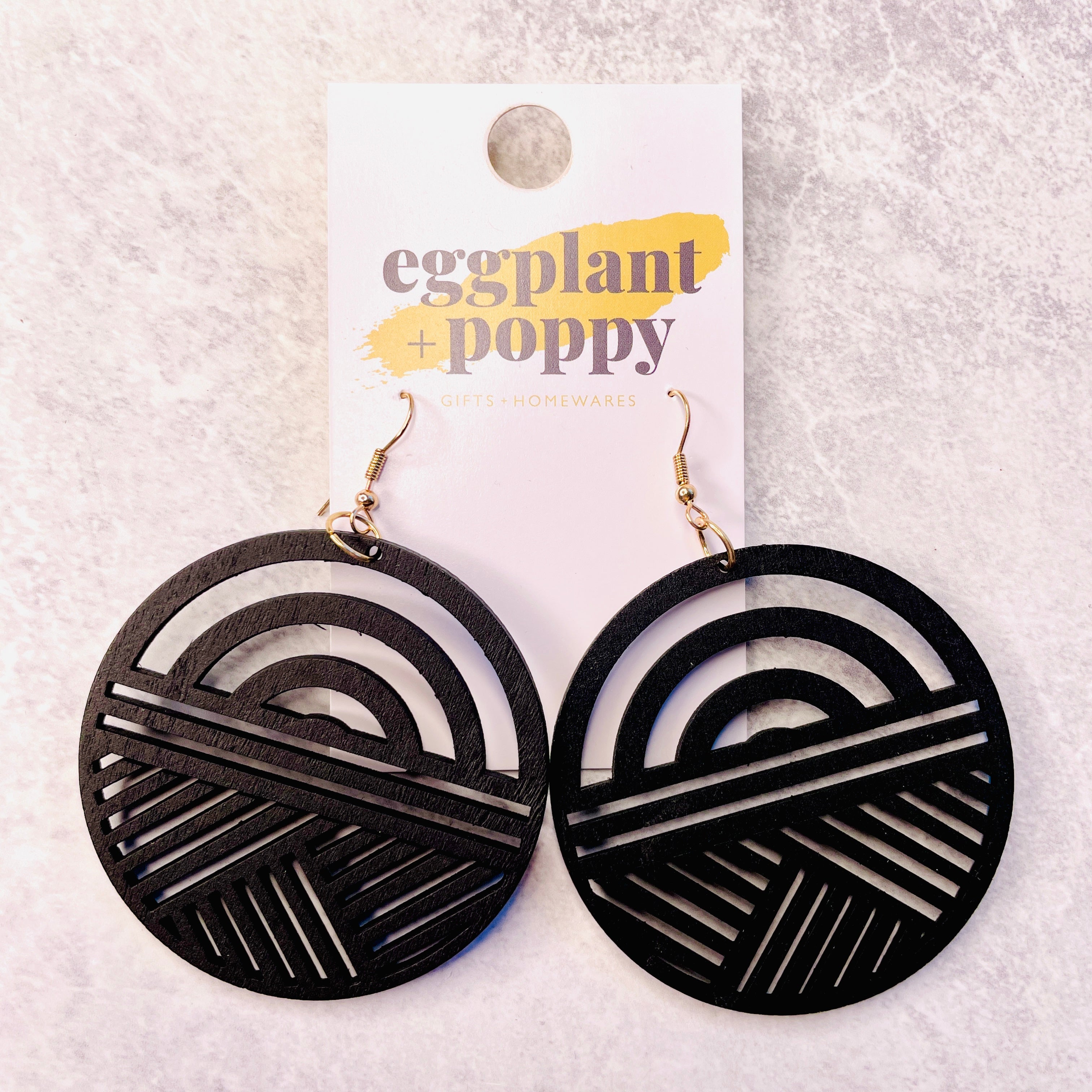 Abstract Timber Earrings