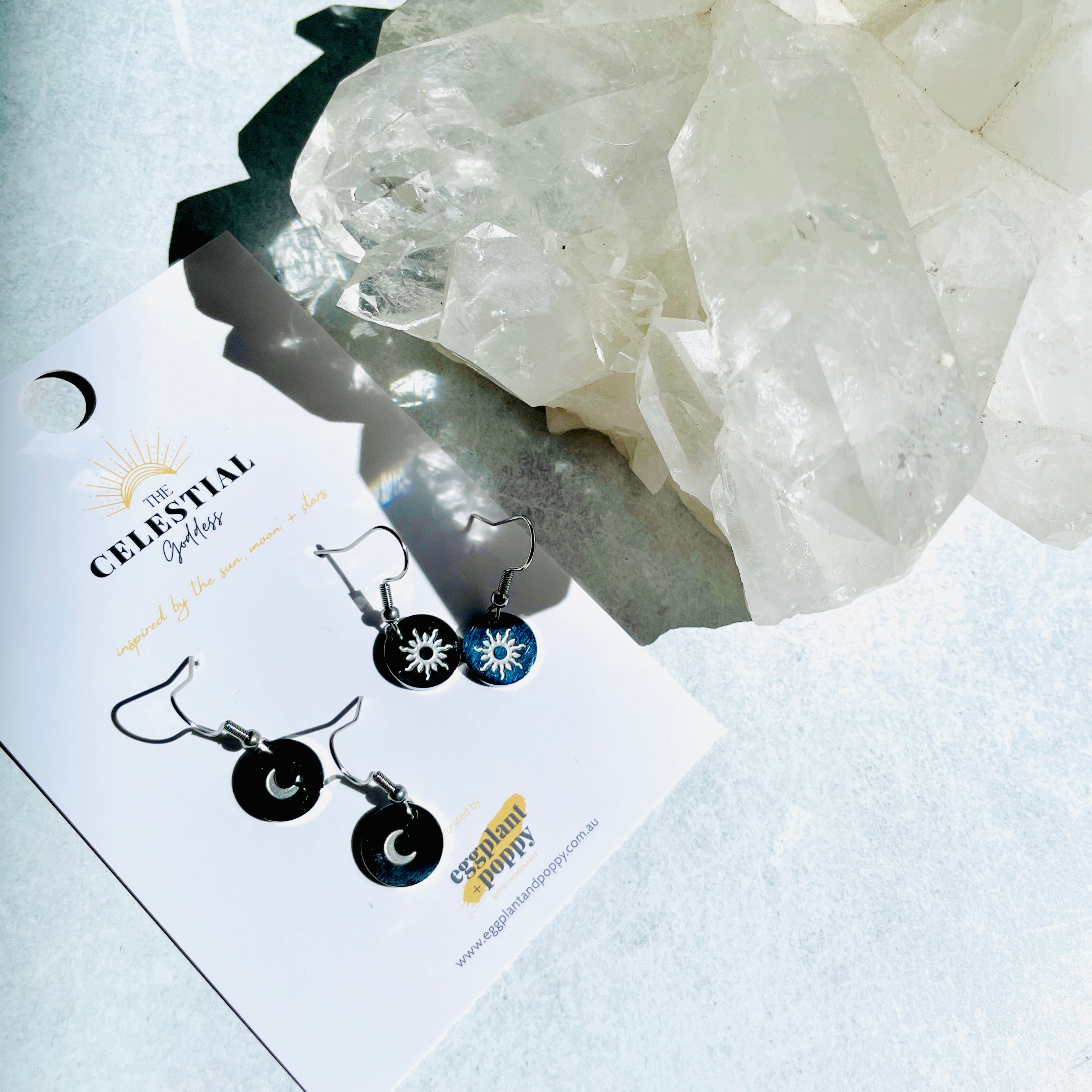 Mini Moon Earrings