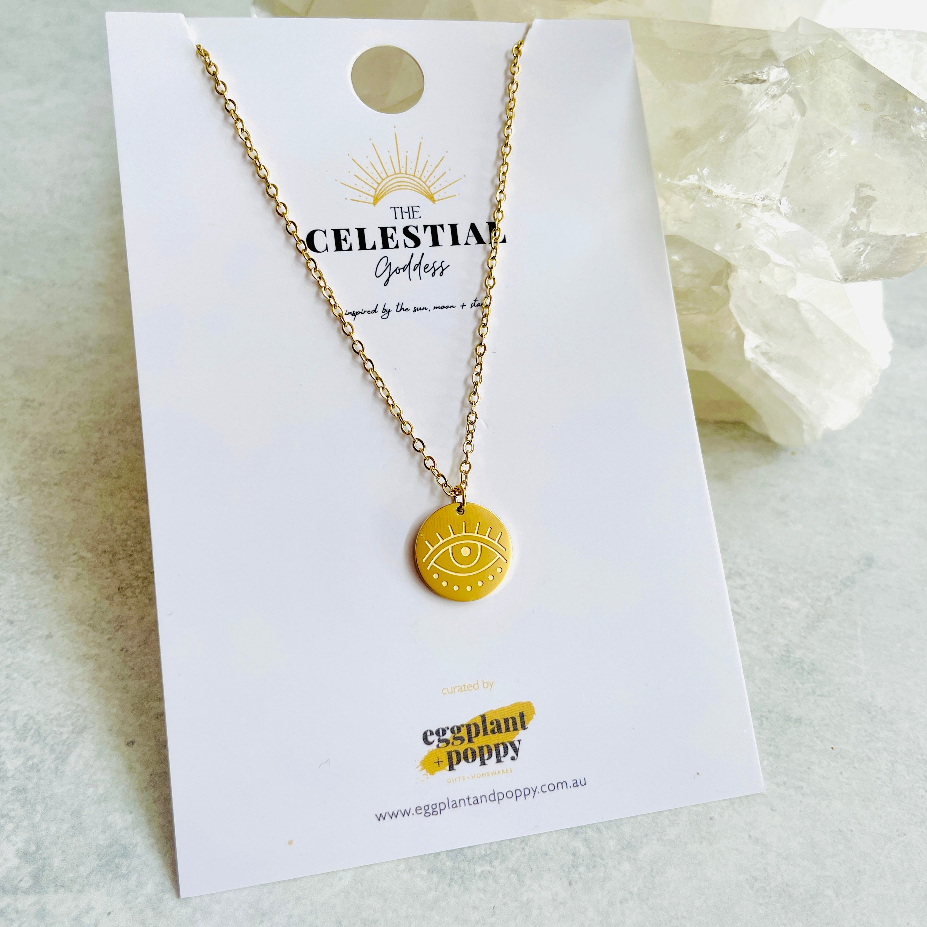 Gold Eye Necklace
