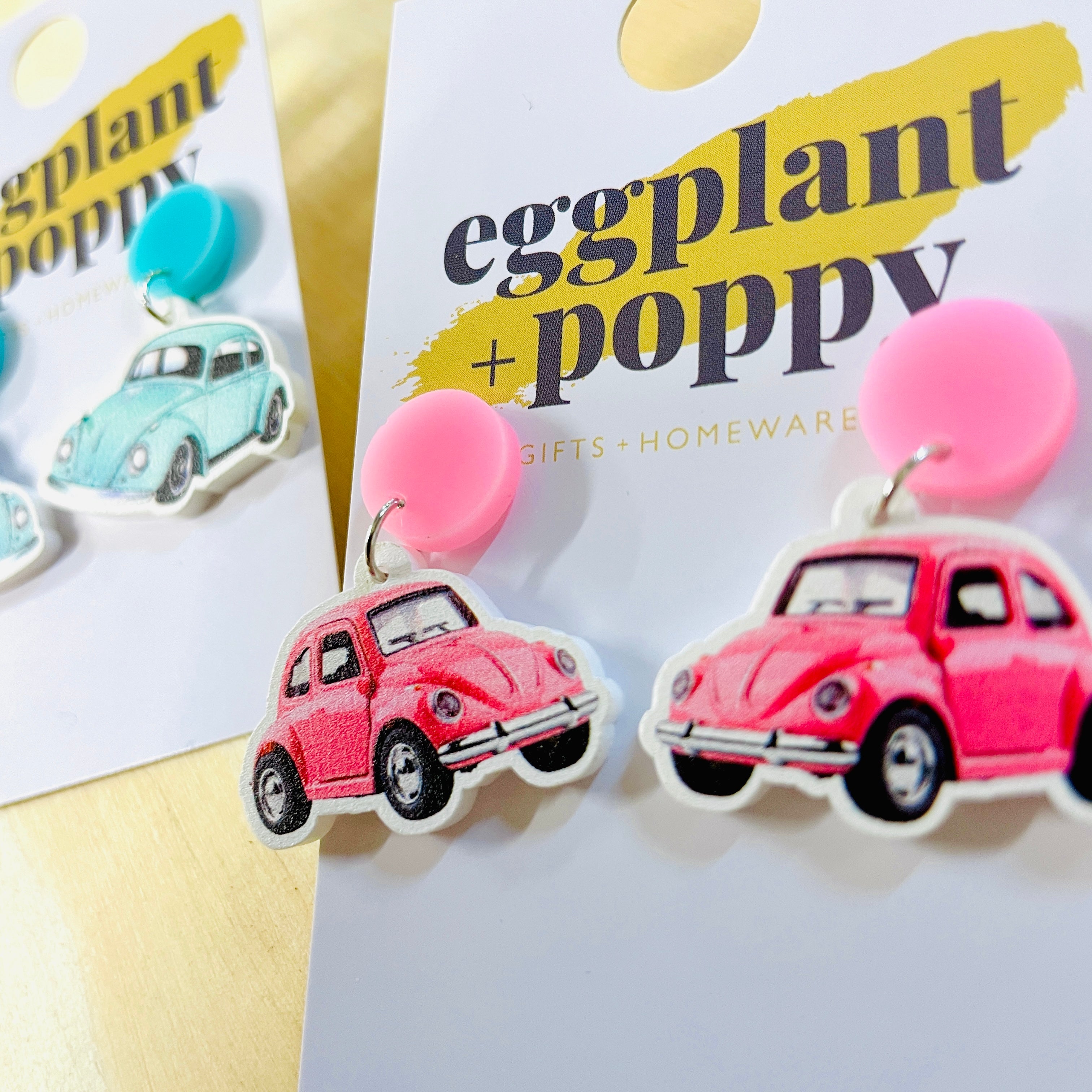 VW Beetle Earrings